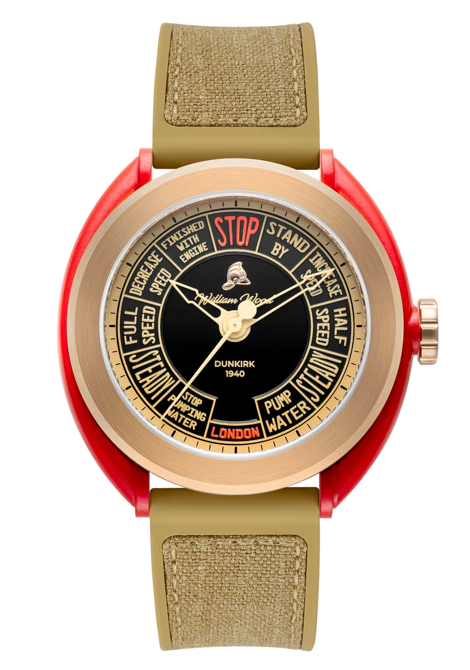 William Wood Dunkirk Orologio Bronzo 42mm Fire Gear