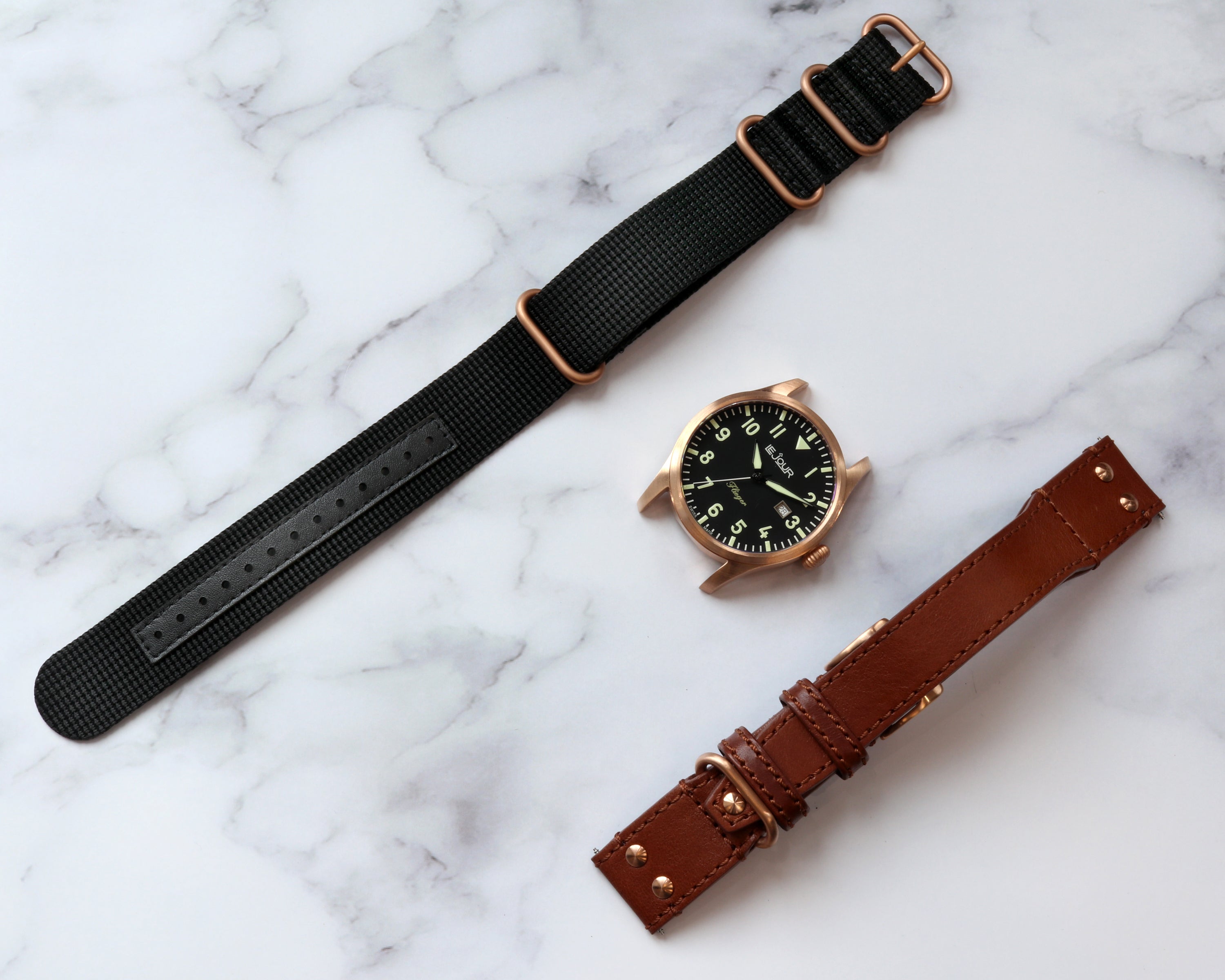 LeJour Flieger Bronze LJ-FL-001 orologio bronzo 45mm automatico