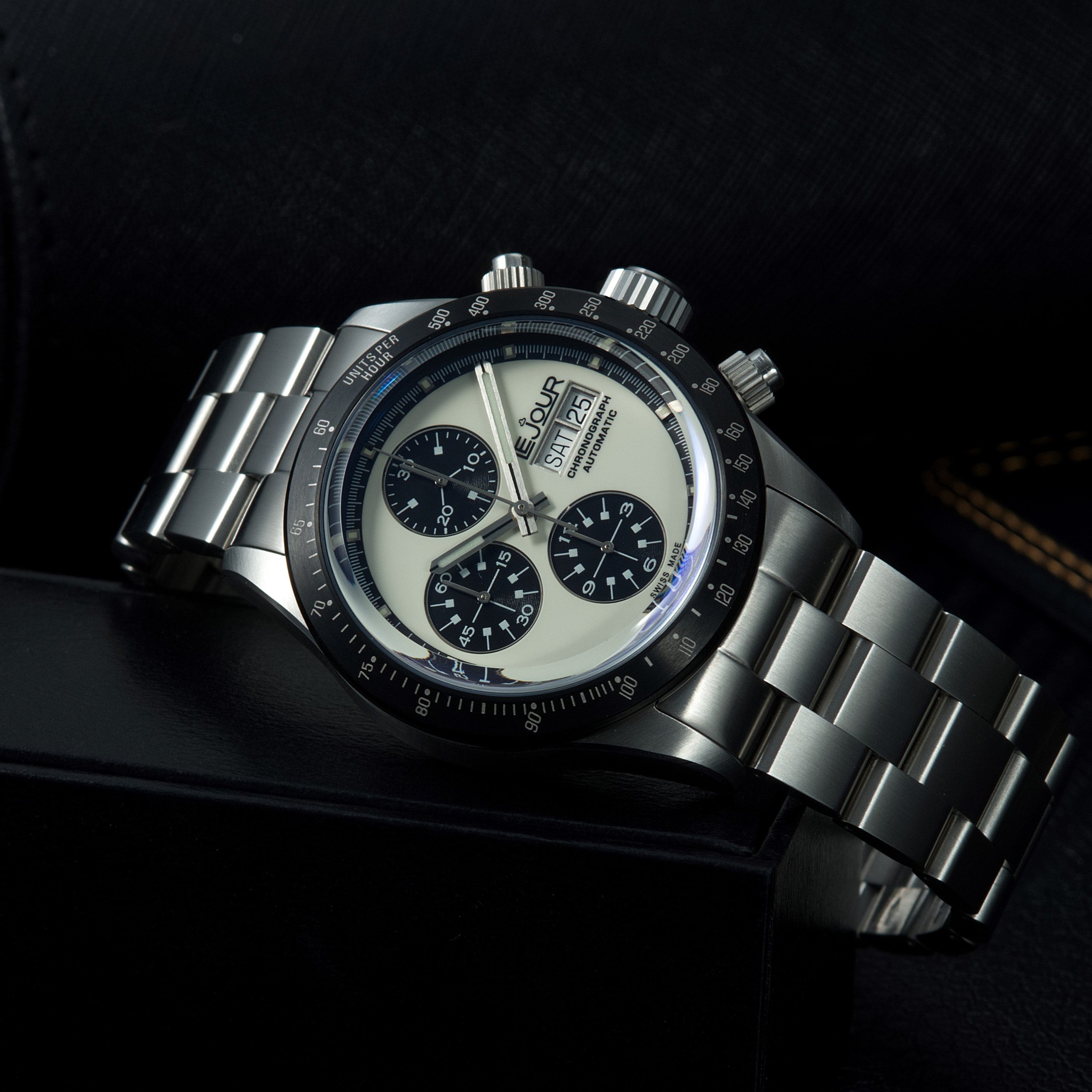 LeJour CM Chrono LJ-CM-001 orologio cronografo 42mm bianco