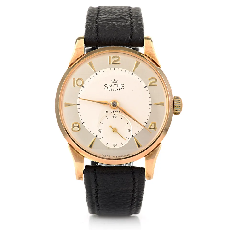 Smiths Deluxe A504 orologio vintage oro rosa 32mm