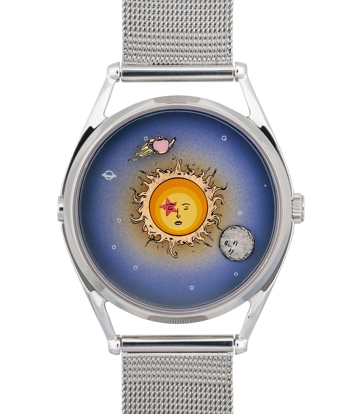 Mr Jones Moonhead PE orologio quarzo 37mm argento