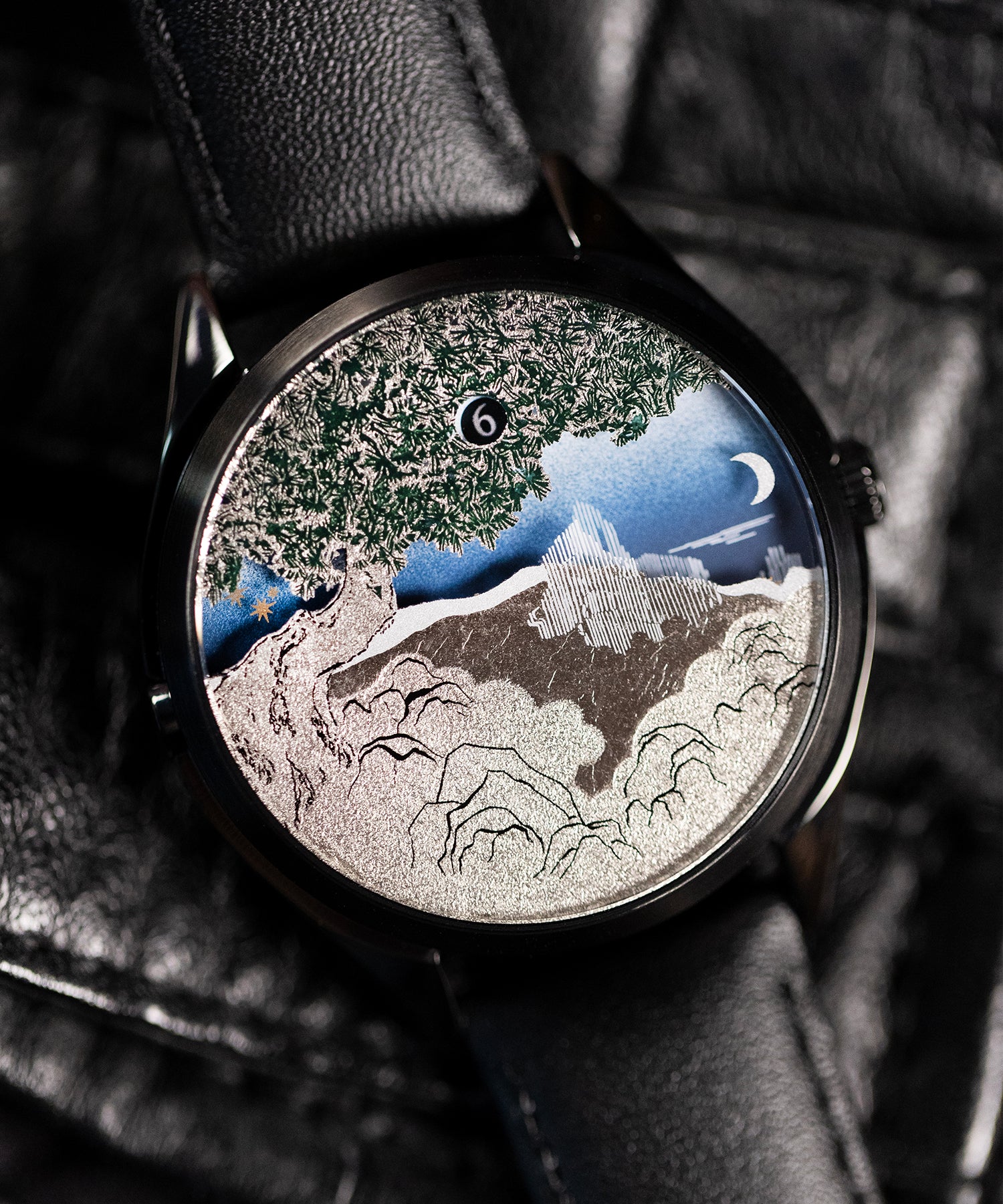 Mr Jones The Ascendent orologio automatico nero 37mm jump hour