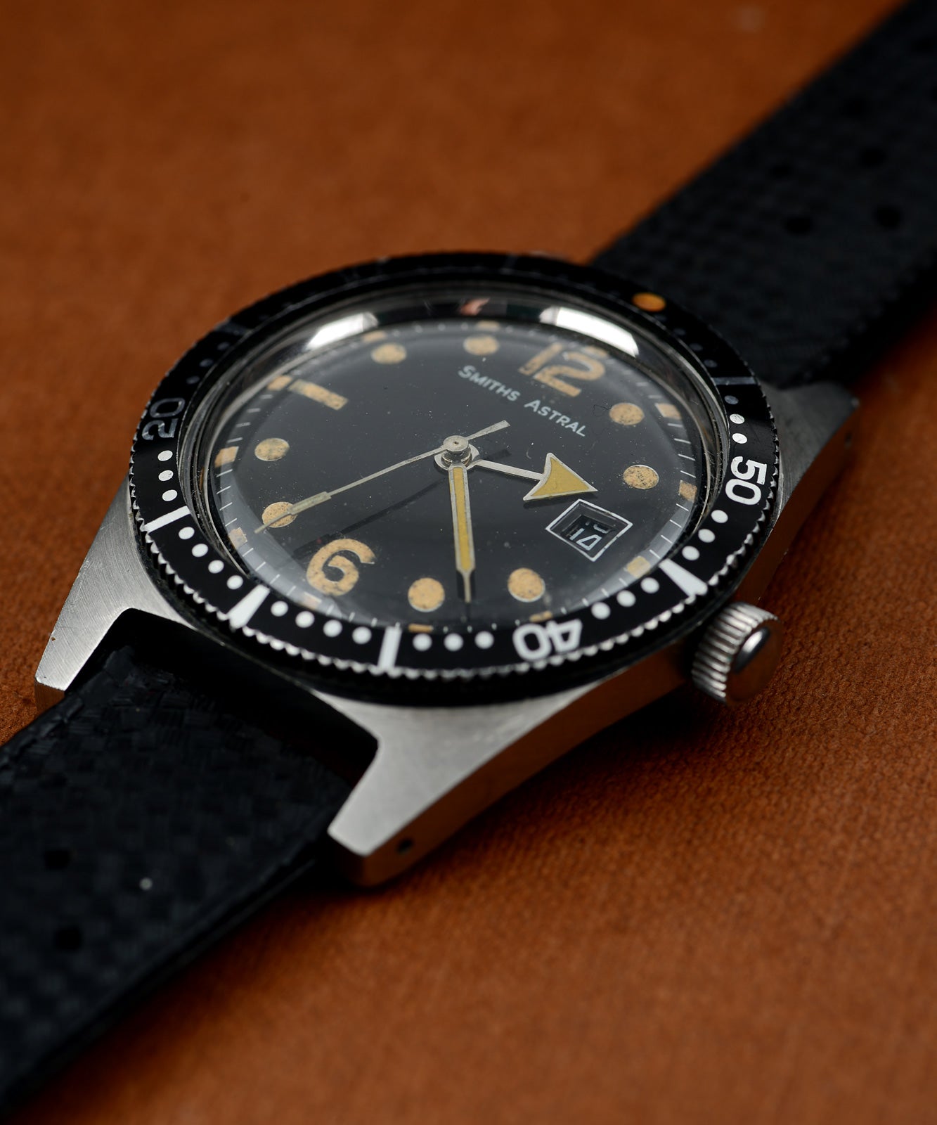 Smiths Astral orologio diver 38mm acciaio 1968