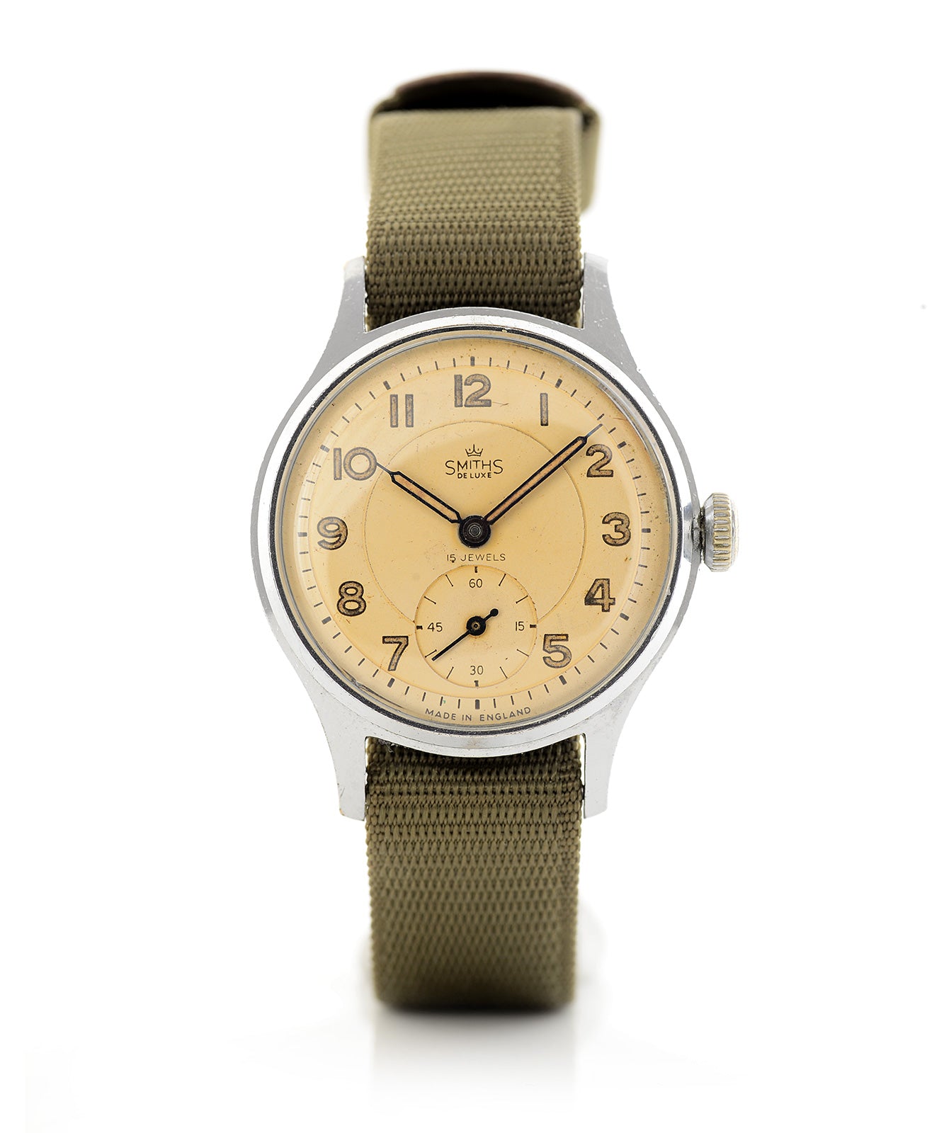 Smiths A404 1955 orologio meccanico vintage champagne 33mm
