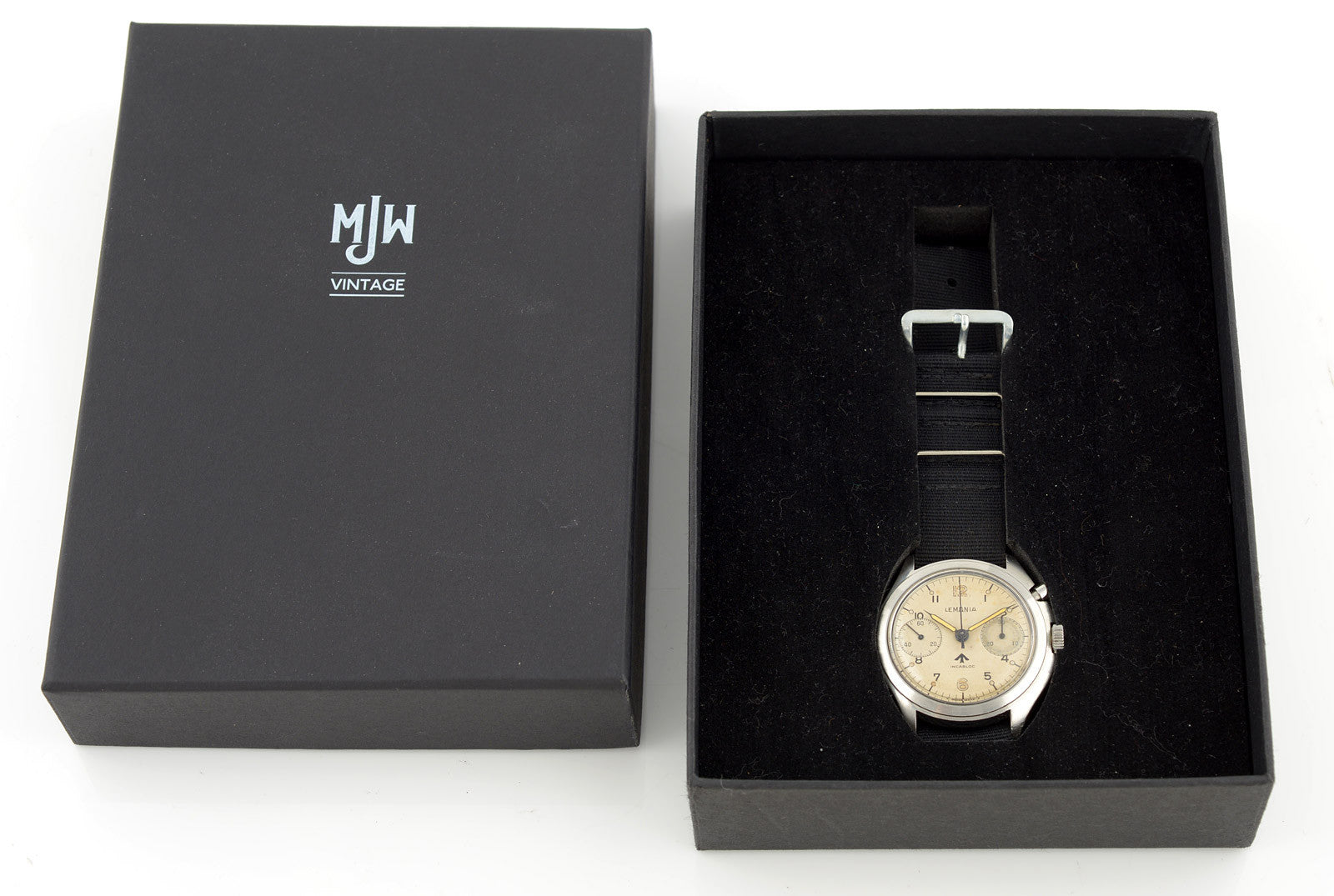 Lemania HS9A cronografo militare 40mm acciaio