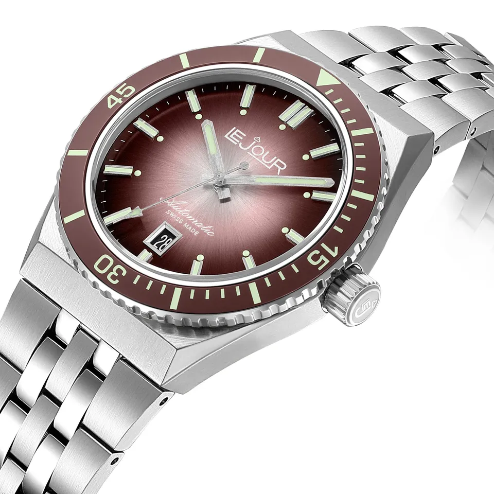 LeJour Delmare LJ-DM-005 orologio automatico marrone
