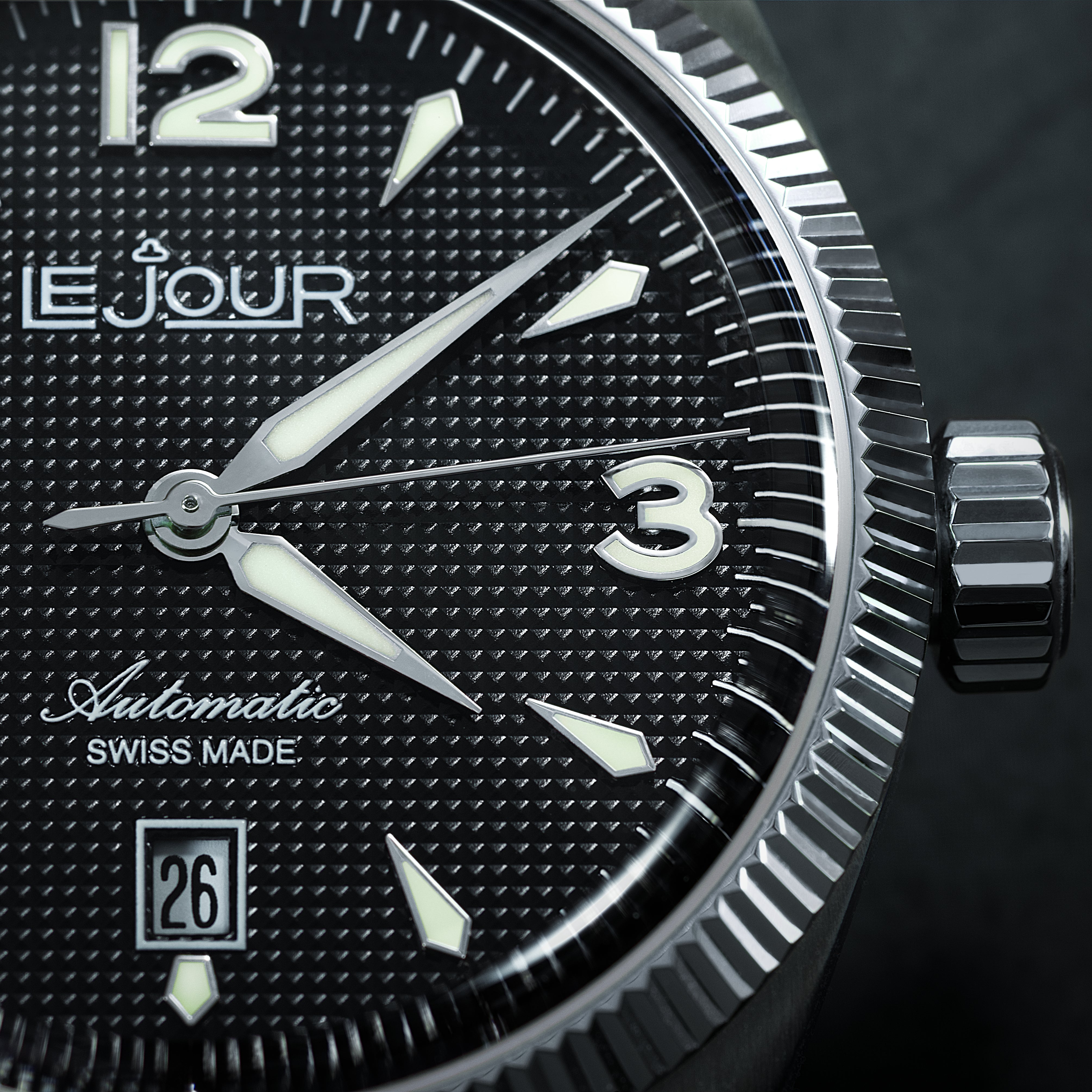 LeJour Brooklyn LJ-BR-001 orologio automatico nero 40mm