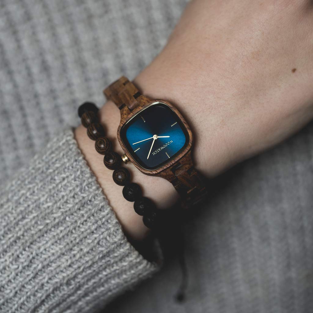 WoodWatch Radiance Starlight orologio legno donna quadrato