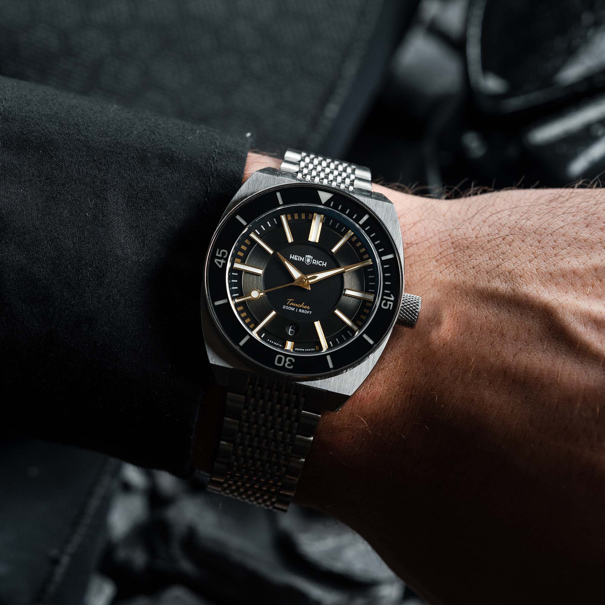 Heinrich Taucher LX orologio automatico acciaio