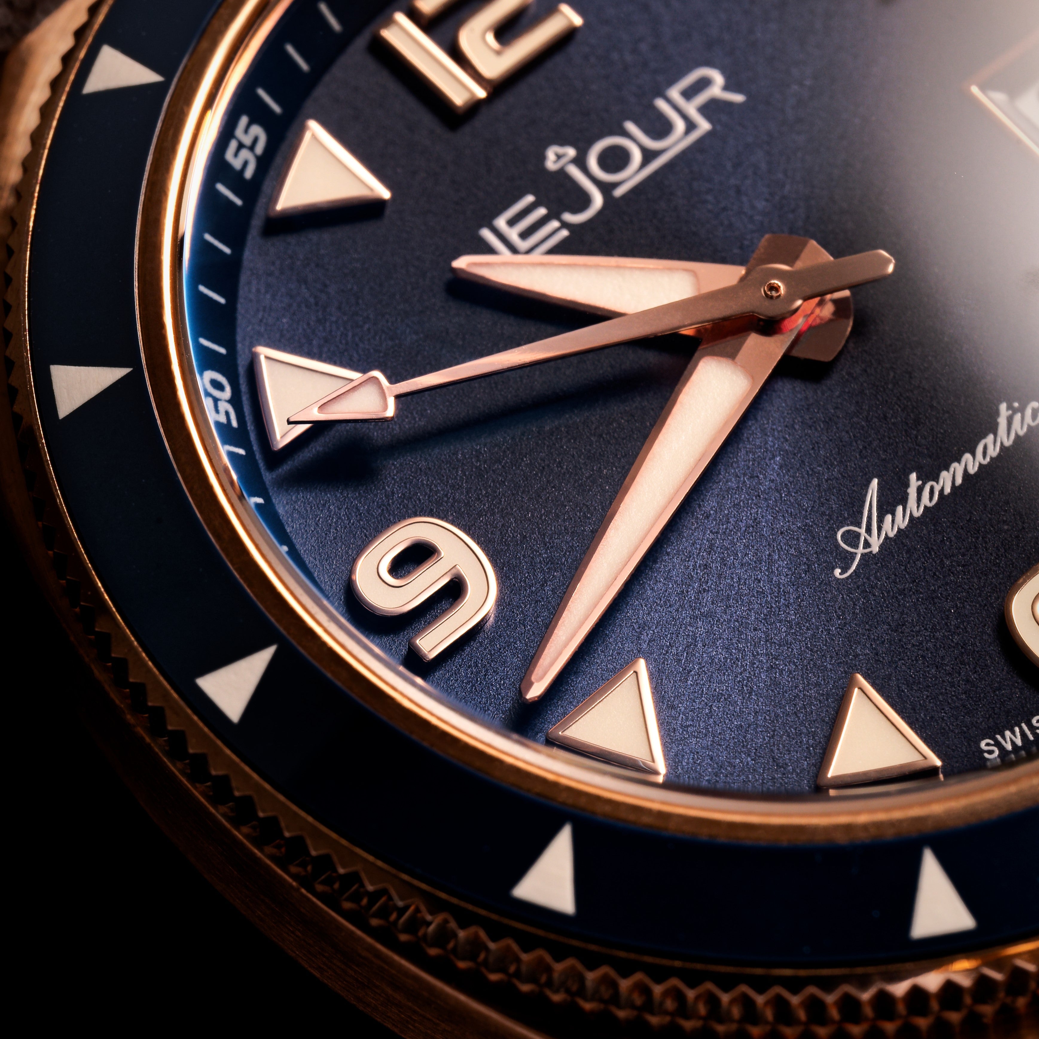 LeJour Hammerhead Bronze LJ-HB-001 orologio bronzo blu 39 mm