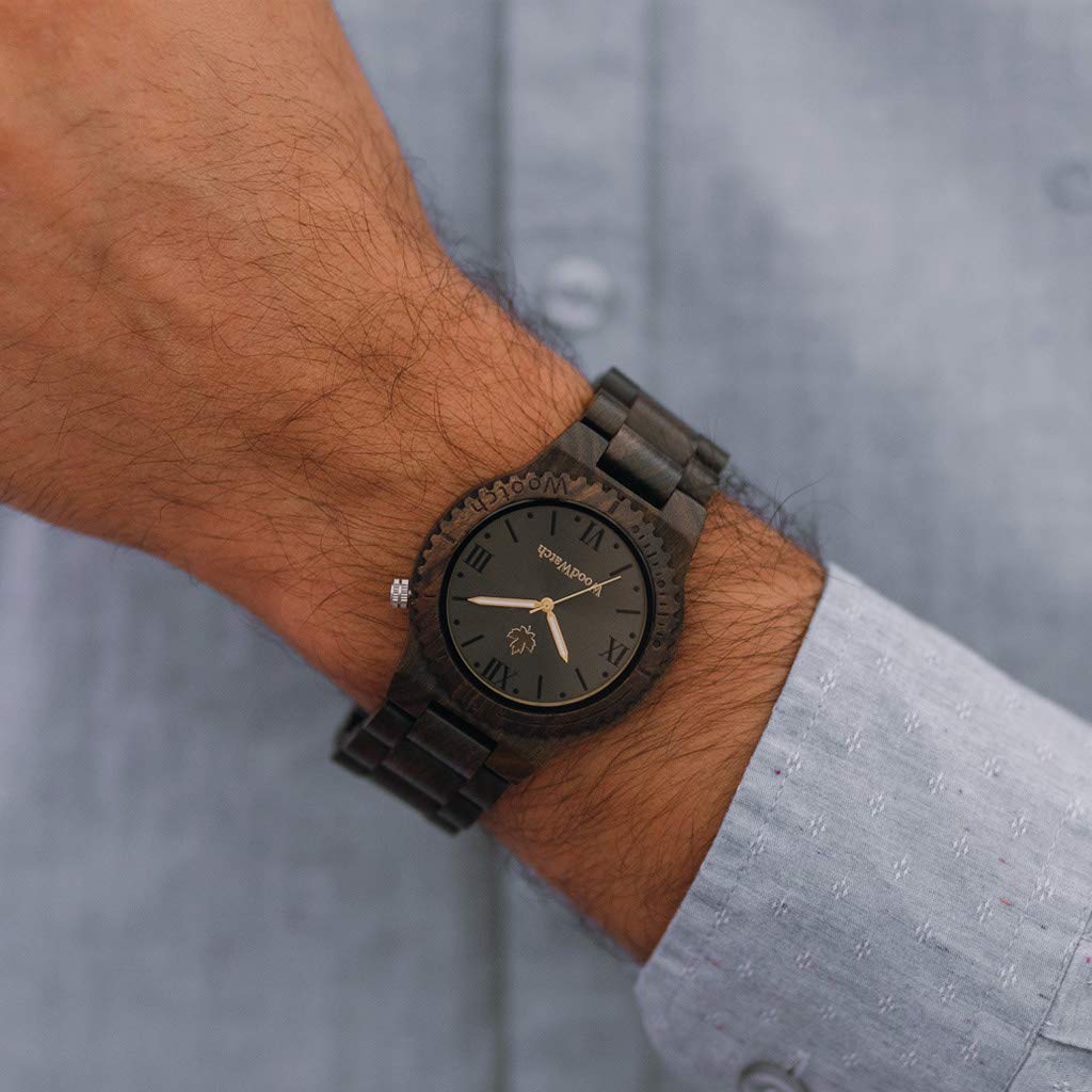 WoodWatch Classic Wootch Black Sandal orologio legno uomo