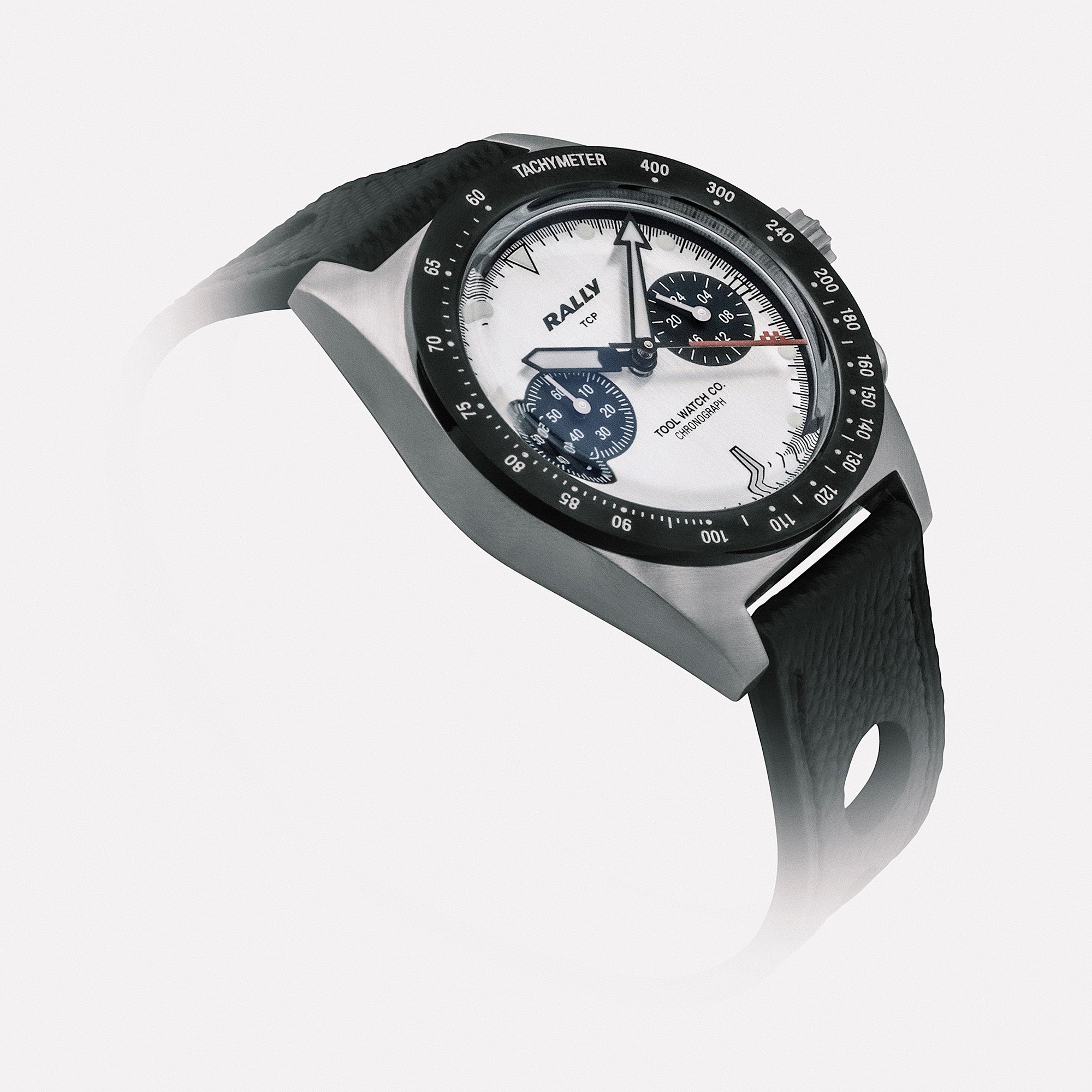 Tool Watch Co. Rally Chronograph orologio Red on Silver