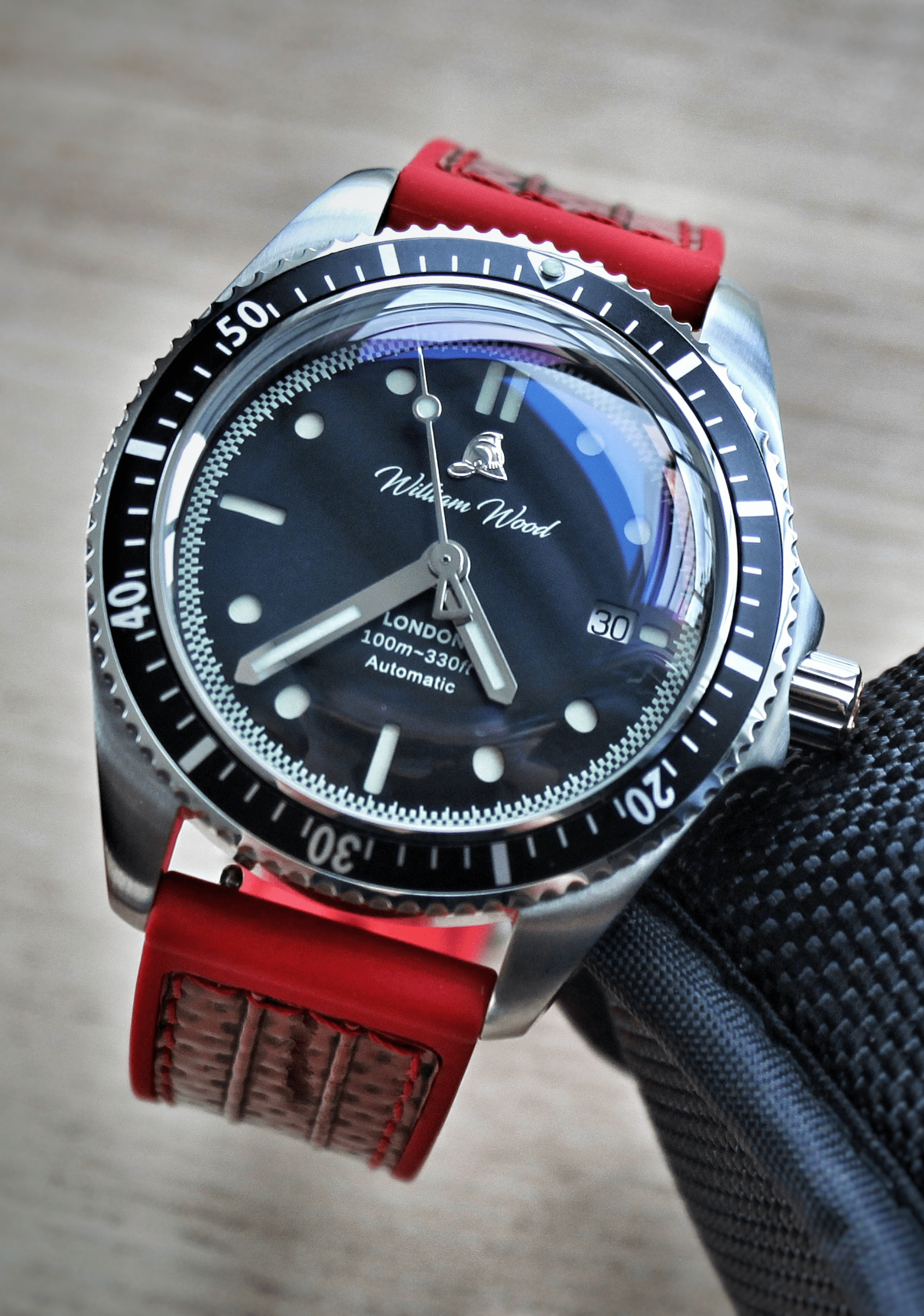 William Wood Valiant Black Orologio Acciaio Black Fire Hose