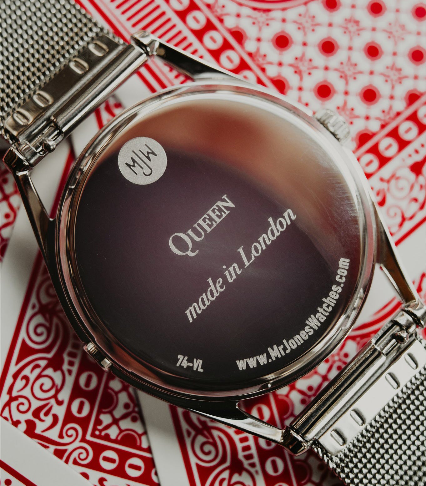 Mr Jones Queen orologio carte da gioco donna Londra