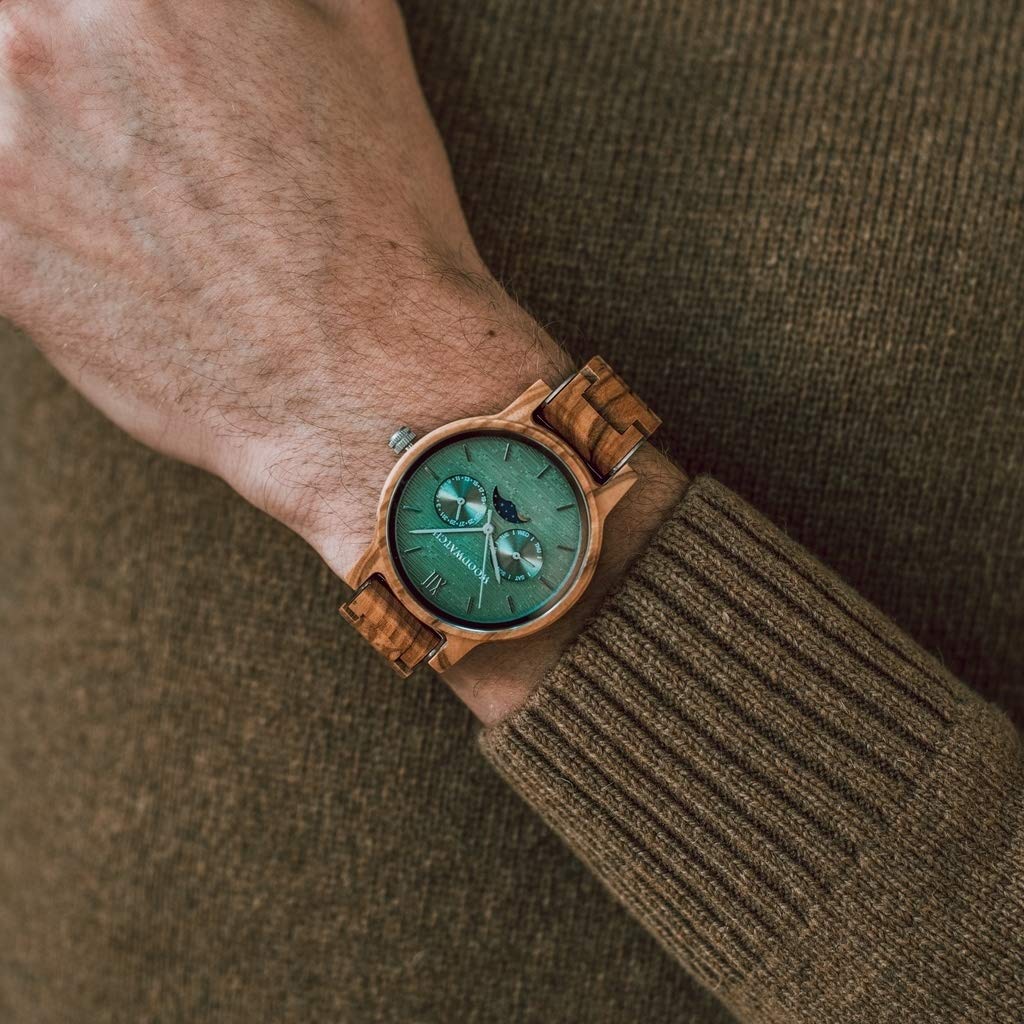 WoodWatch Classic Chaser orologio legno fasi lunari