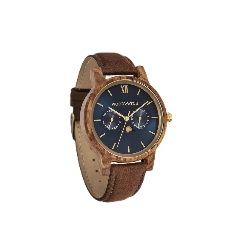 WoodWatch Classic Sailor Pecan Orologio Legno Fase Luna