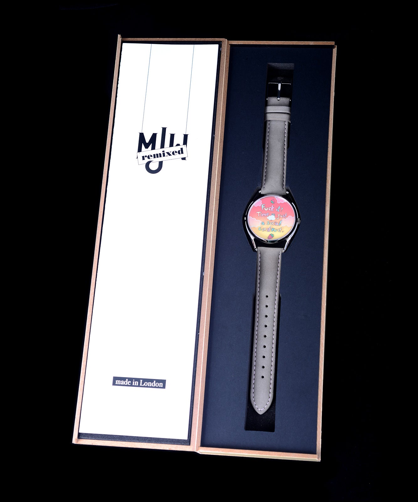 Mr Jones Watches Remixed Berry Late Again! orologio da polso design