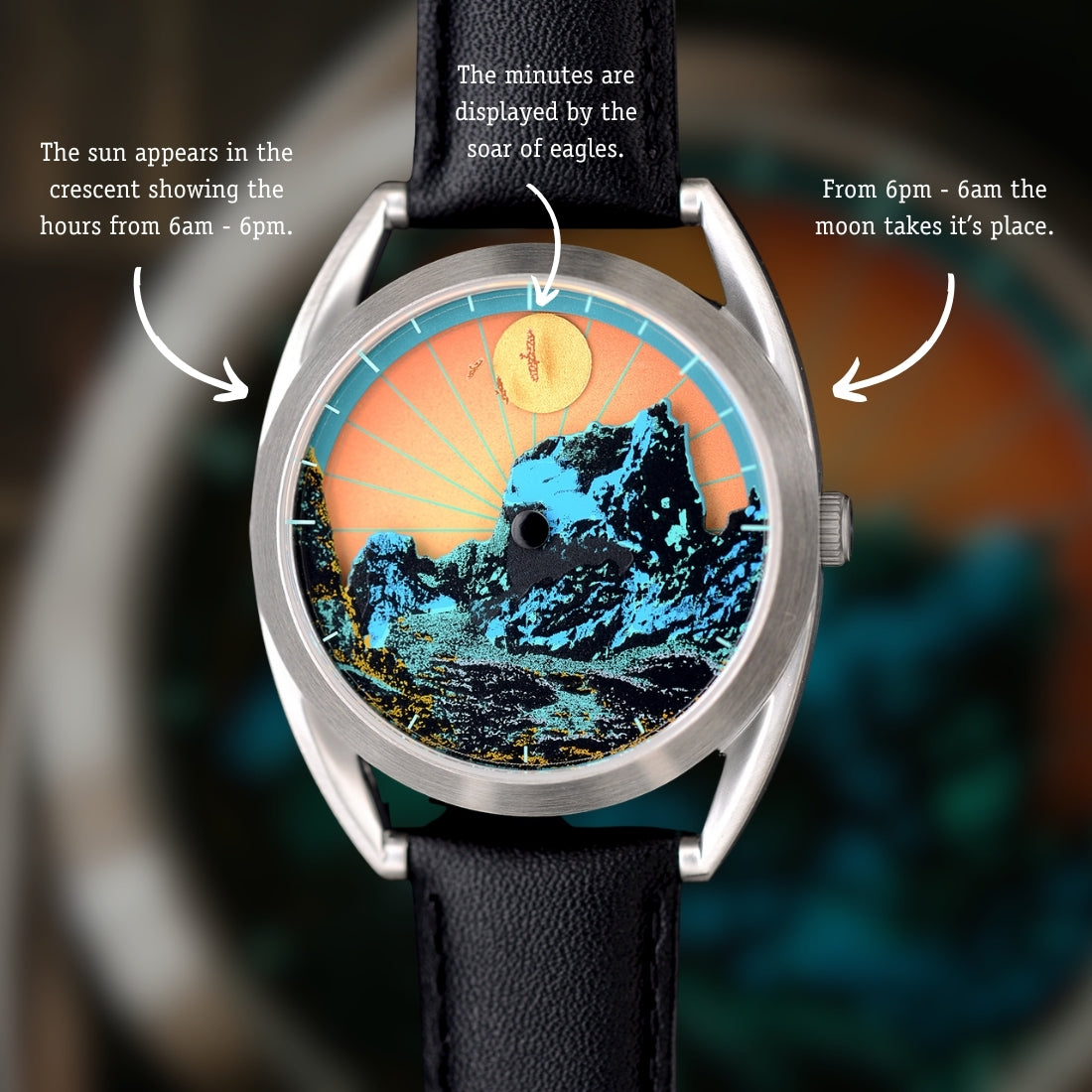 Mr Jones Silver Moon Cuillin Skye orologio edizione limitata oro luna