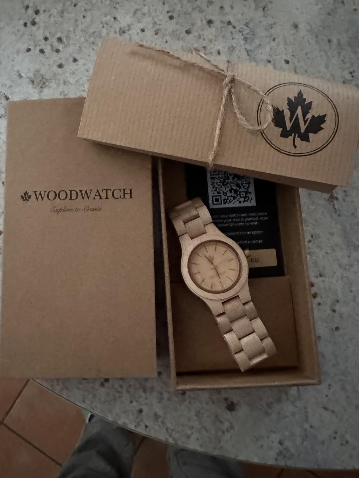 Woodwatch CLASSIC Maple Rosegold orologio donna legno