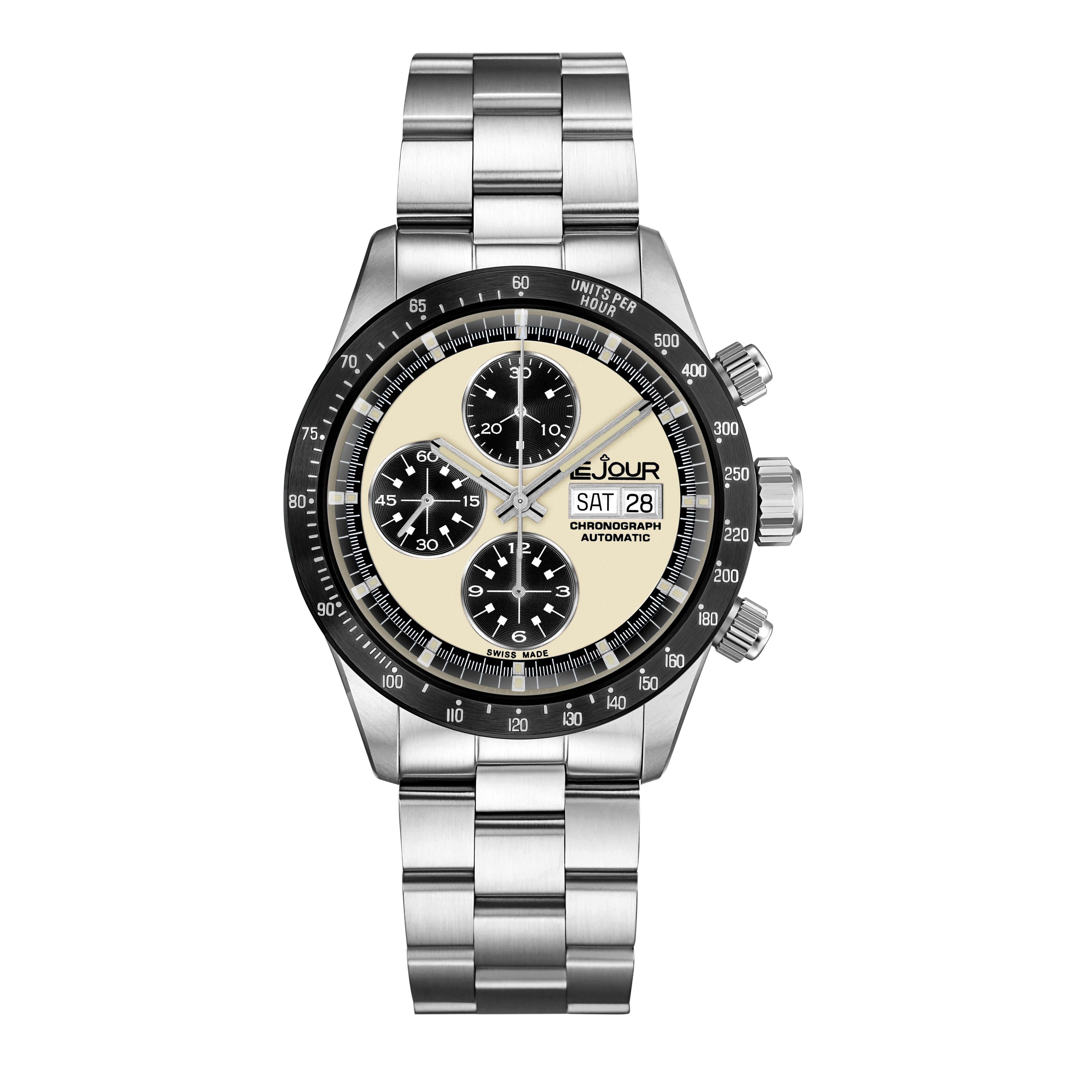 LeJour CM Chrono LJ-CM-001 orologio cronografo 42mm bianco