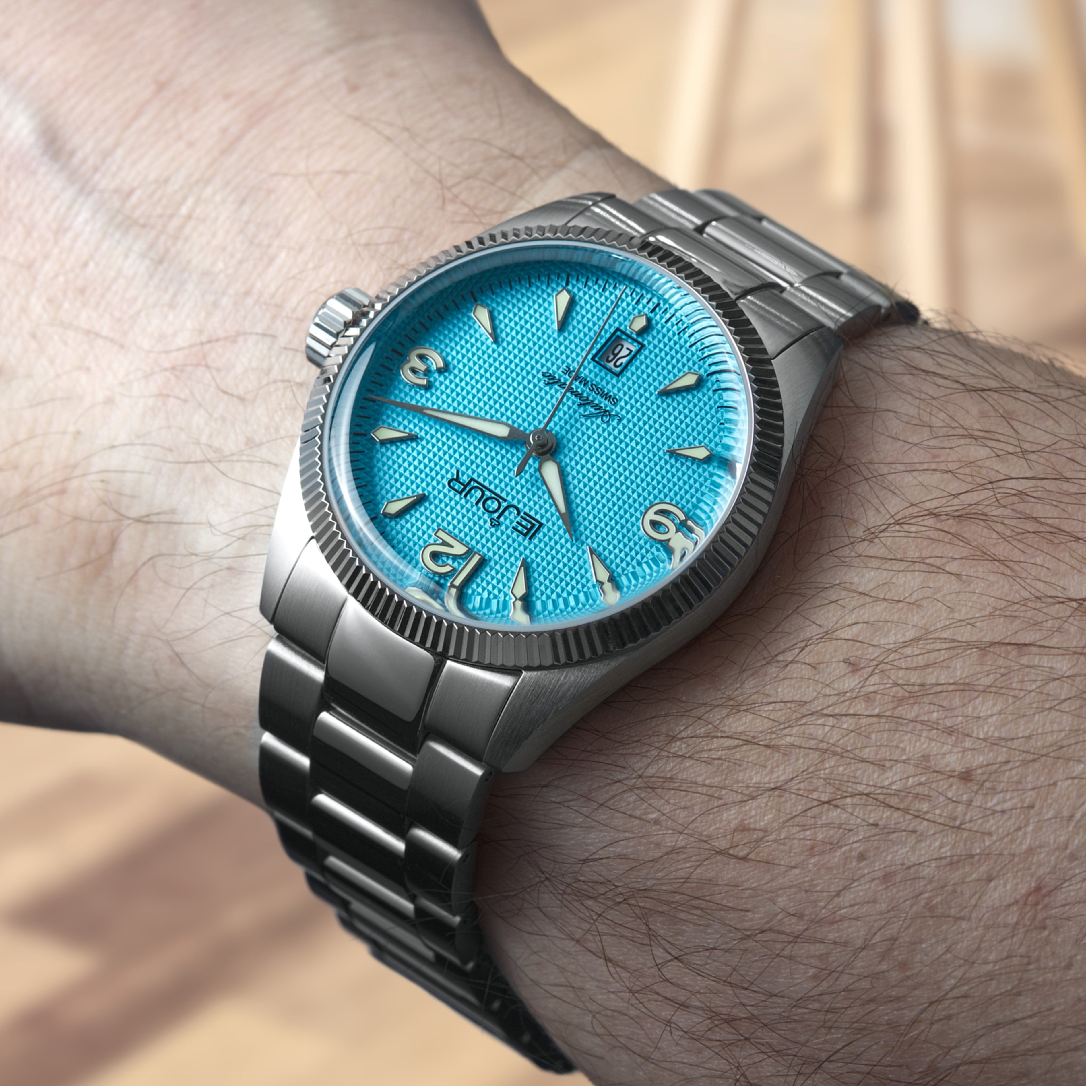 LeJour Brooklyn LJ-BR-005 orologio azzurro acciaio 40mm