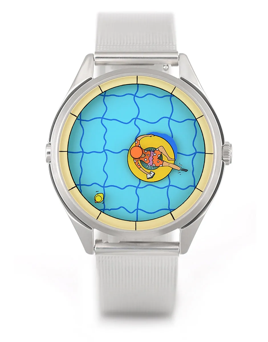 Mr Jones A Perfectly Useless Afternoon orologio 37 mm argento