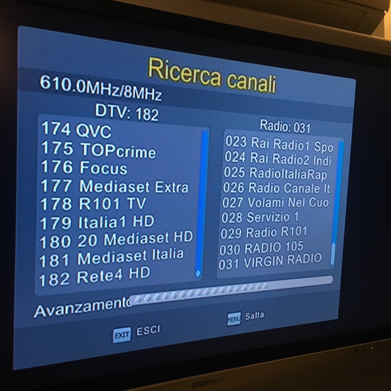 Strom 504 A+ decoder digitale terrestre DVB-T2 nero