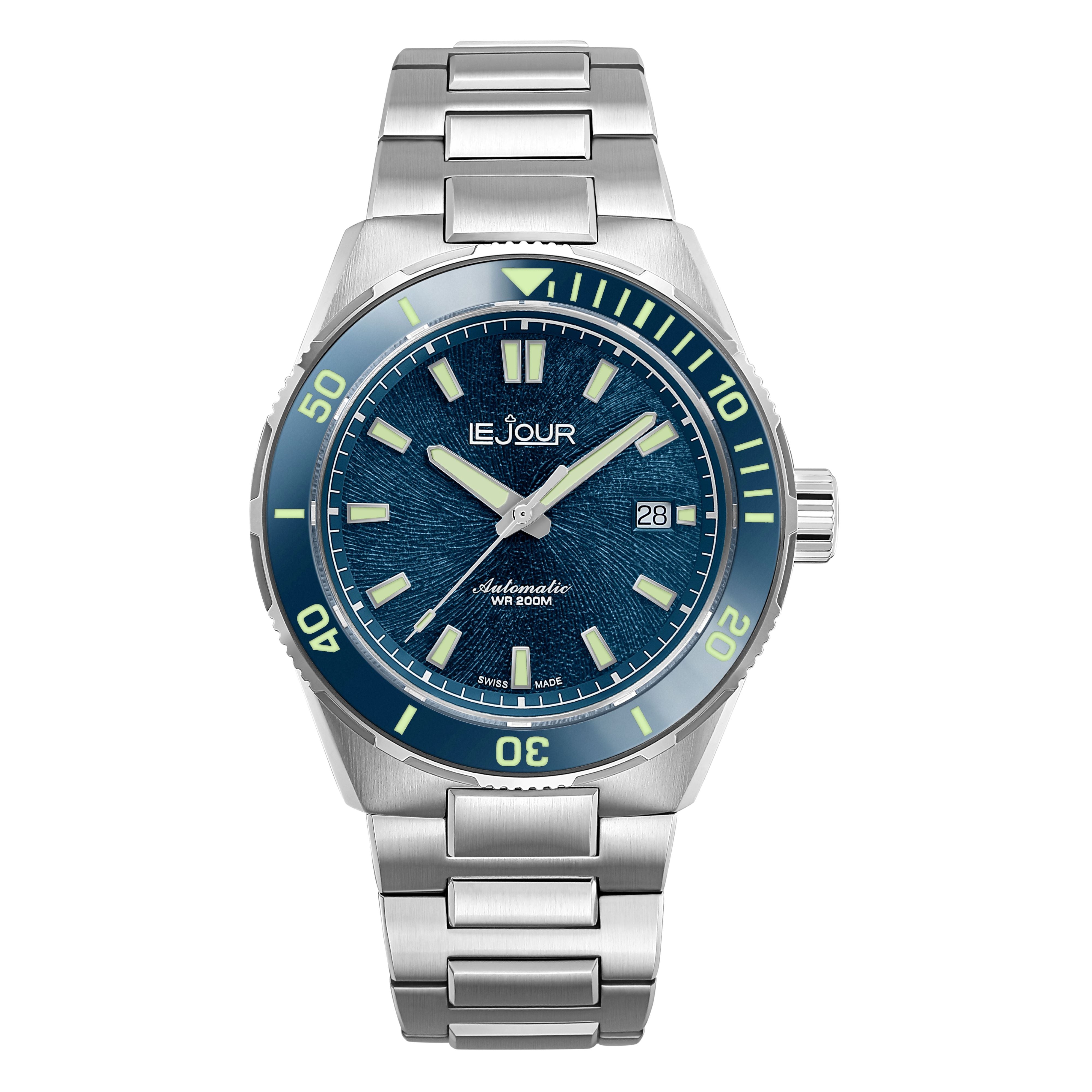 LeJour Coral Diver LJ-CD-002 orologio automatico blu