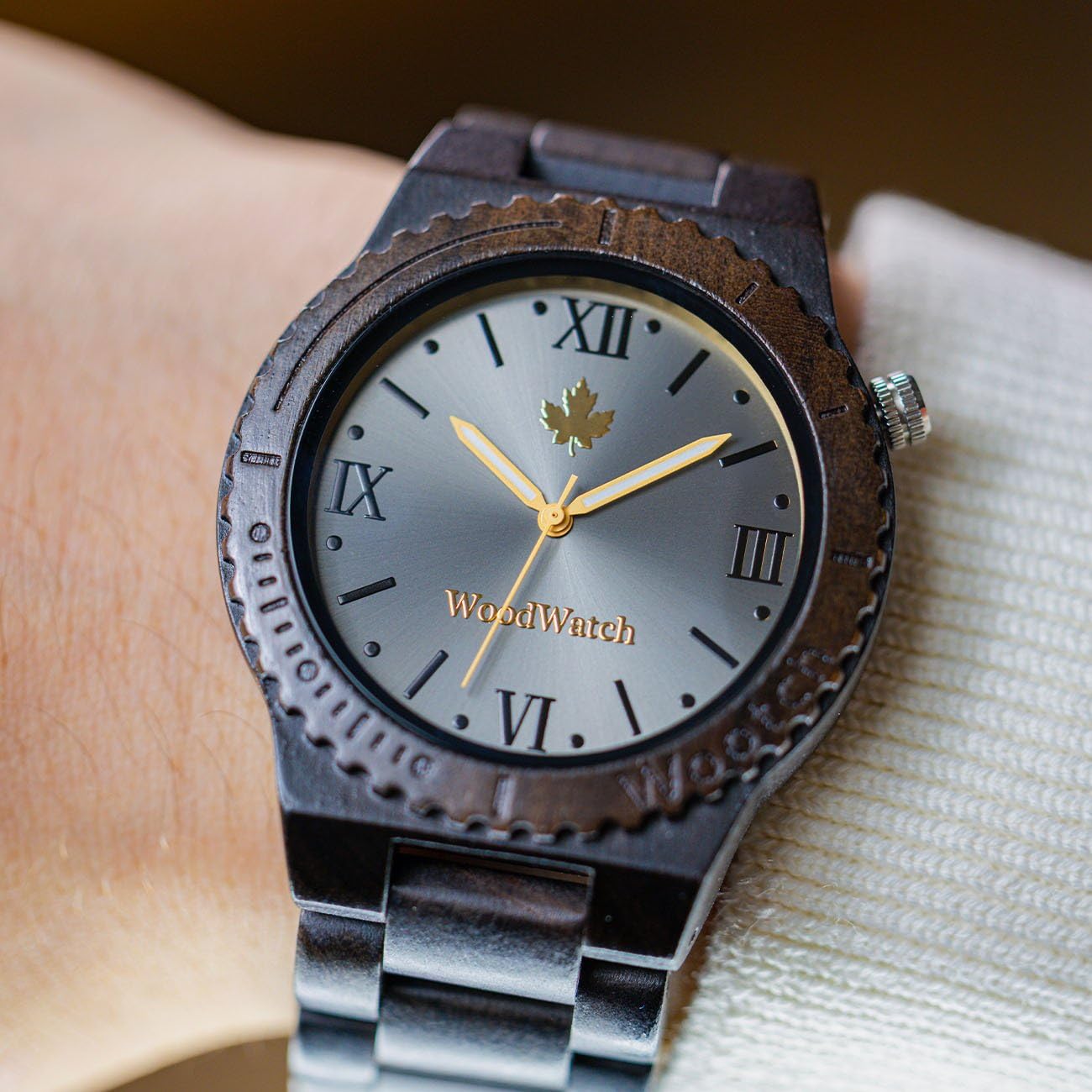 WoodWatch Classic Wootch Black Sandal orologio legno uomo