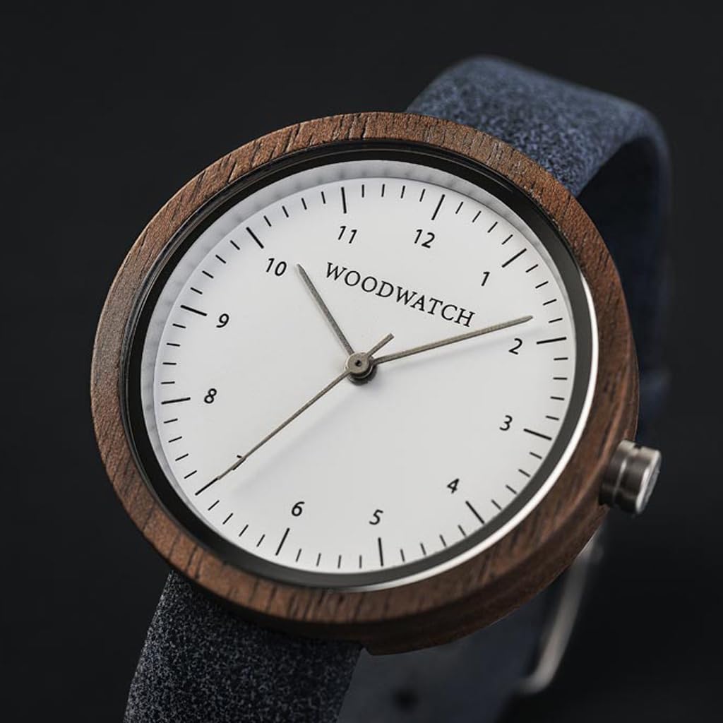 WoodWatch Nordic Stockholm orologio legno 36 mm pelle