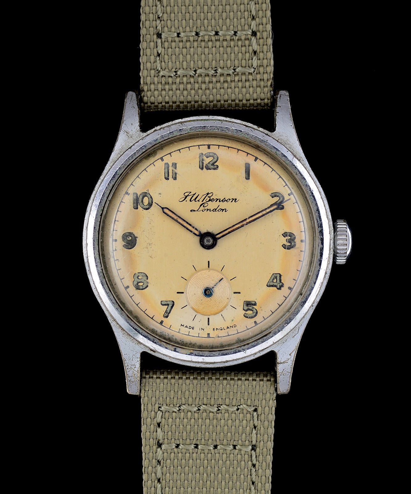 Mr Jones Watches Vintage Smiths Benson Everest orologio 33mm pelle