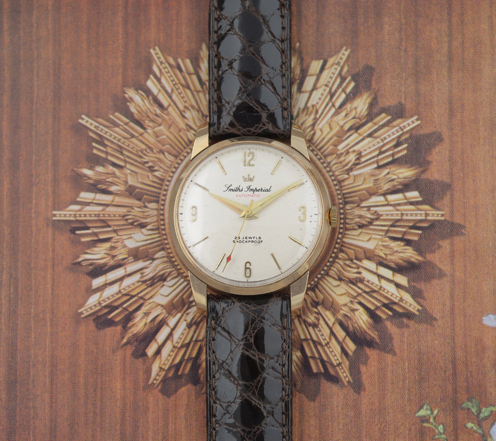 Smiths Imperial Automatic orologio vintage oro 9 carati 1961