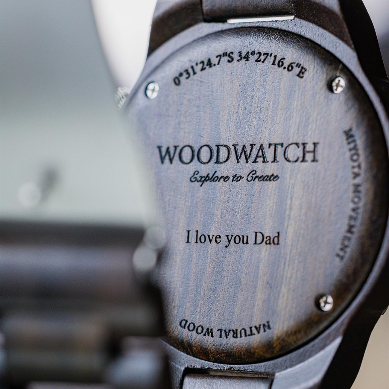 WoodWatch Classic Wootch Black Sandal orologio legno uomo