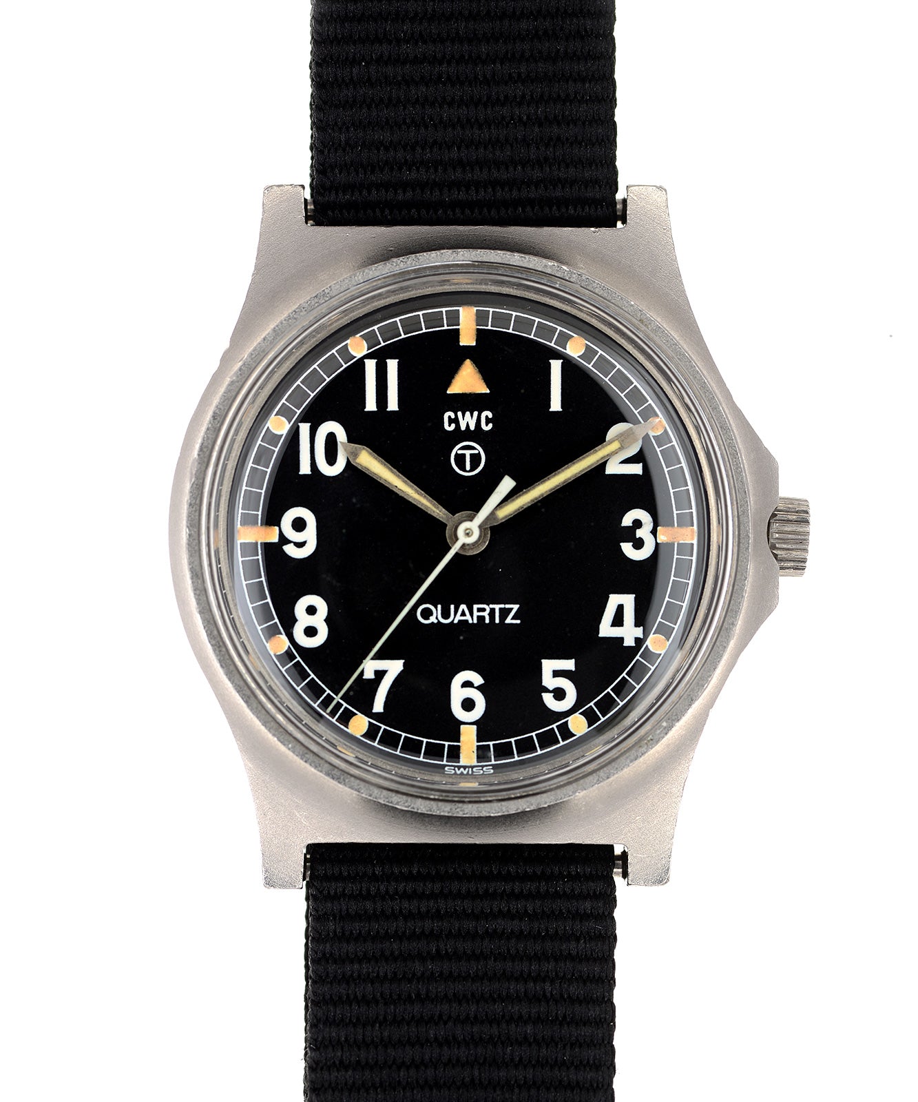 CWC G10 Fat Boy 1980 orologio quarzo 35mm acciaio