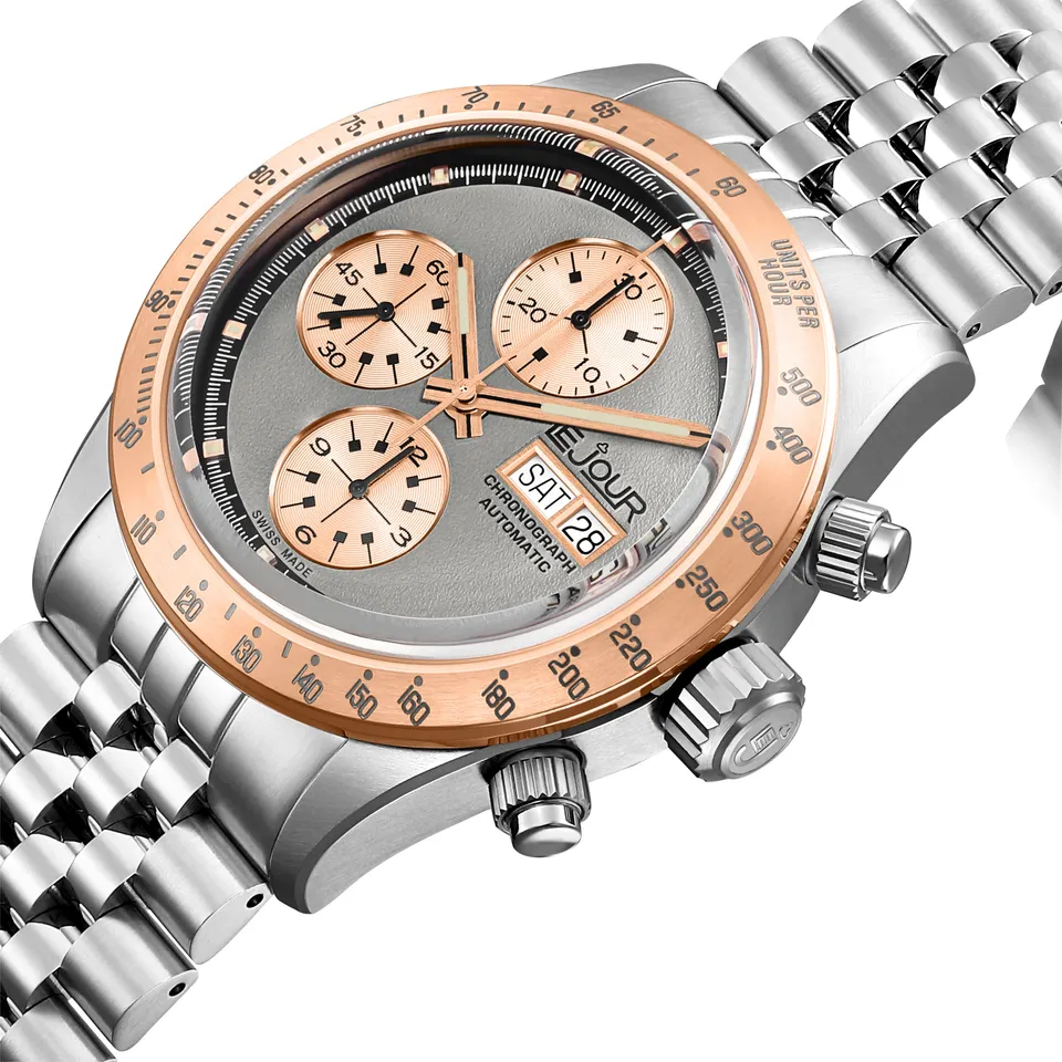 LeJour CM Chrono LJ-CM-004 cronografo grigio oro rosa 42mm