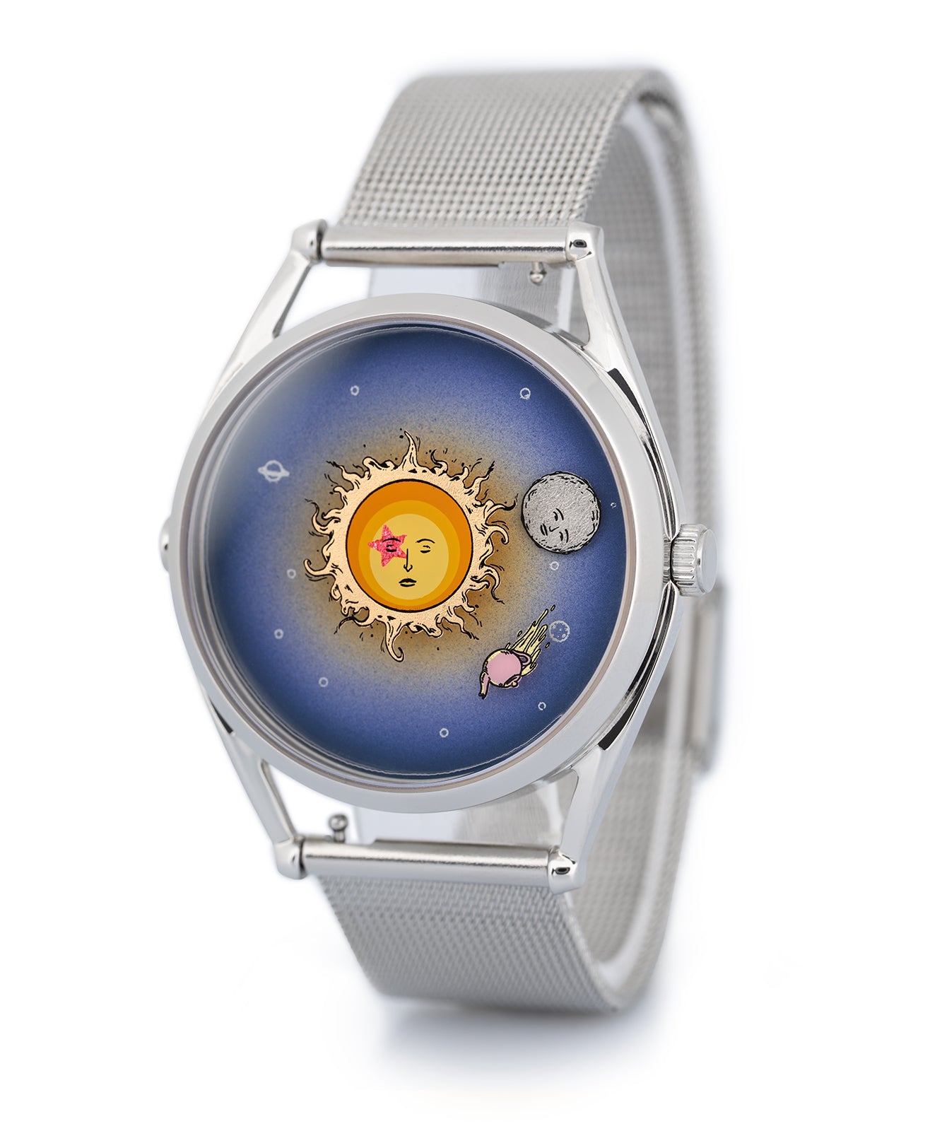 Mr Jones Moonhead PE orologio quarzo 37mm argento