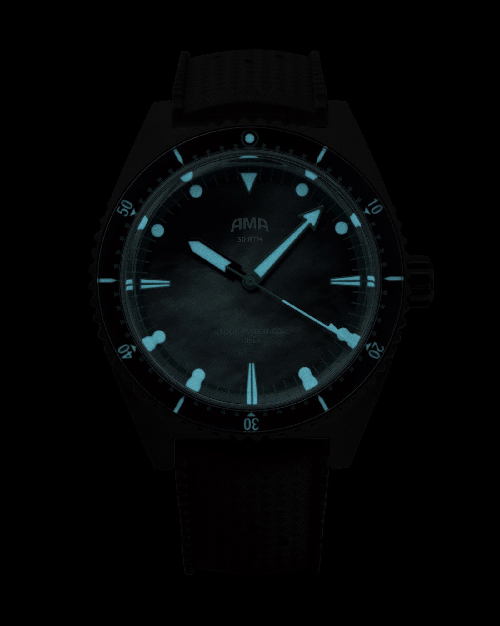 Tool Watch Co. AMA Diver orologio Night Dive nero