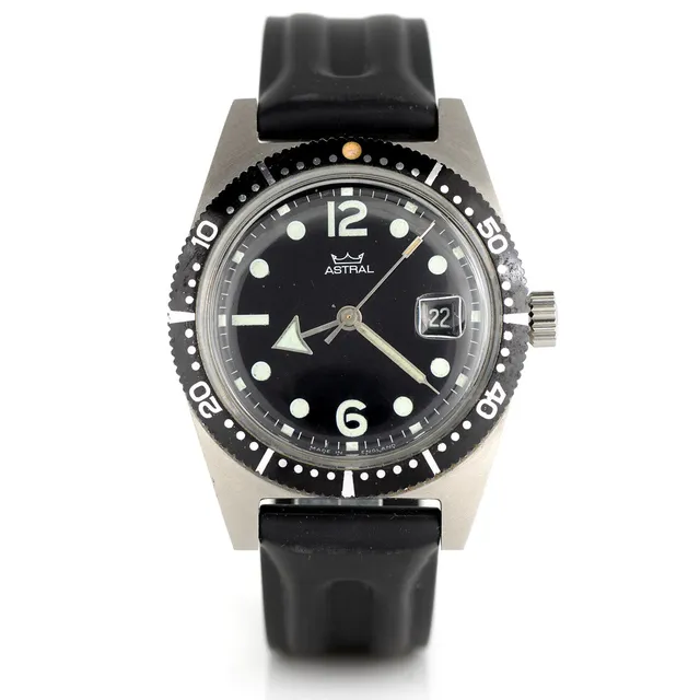 Smiths Diver 1969 orologio subacqueo acciaio 38mm gomma