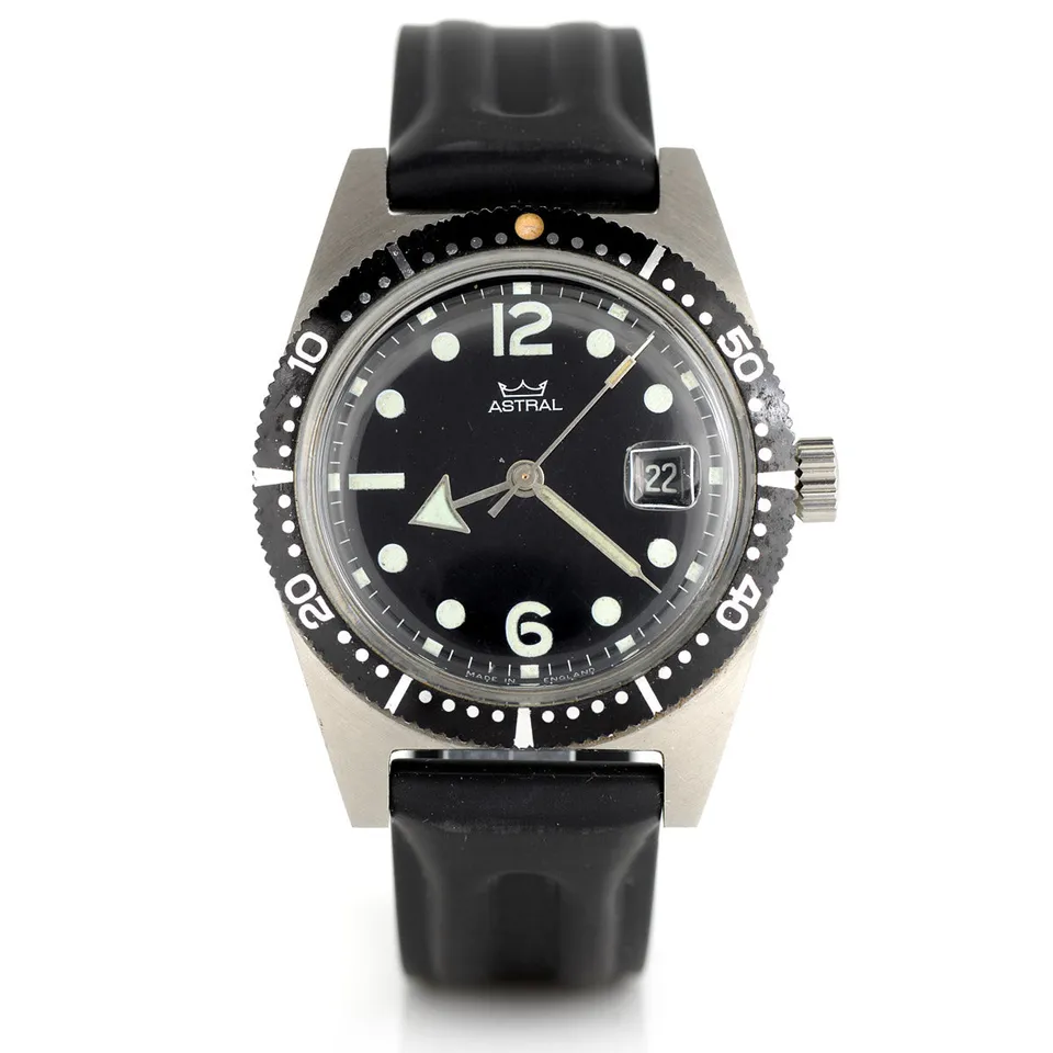 Smiths Diver 1969 orologio subacqueo acciaio 38mm gomma