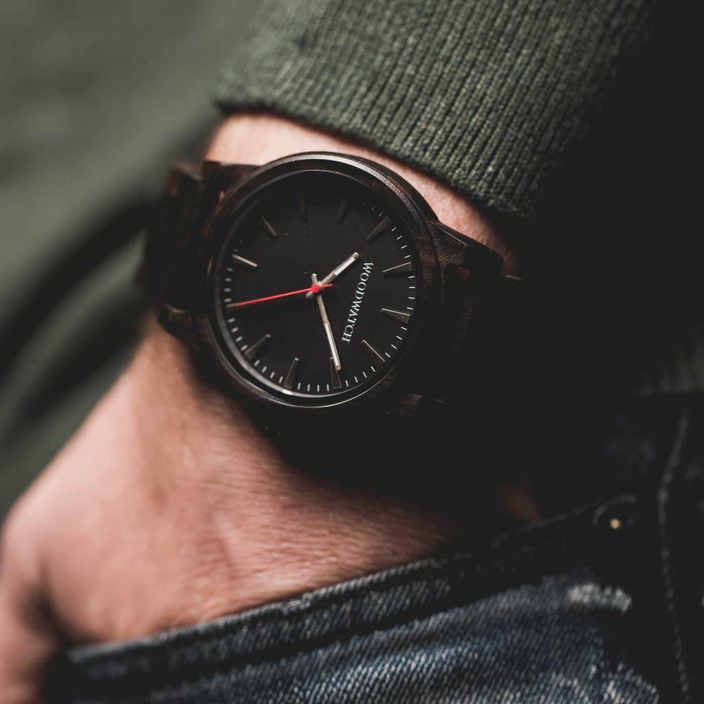 WoodWatch Classic Cypher Sandal Orologio Legno 45 mm