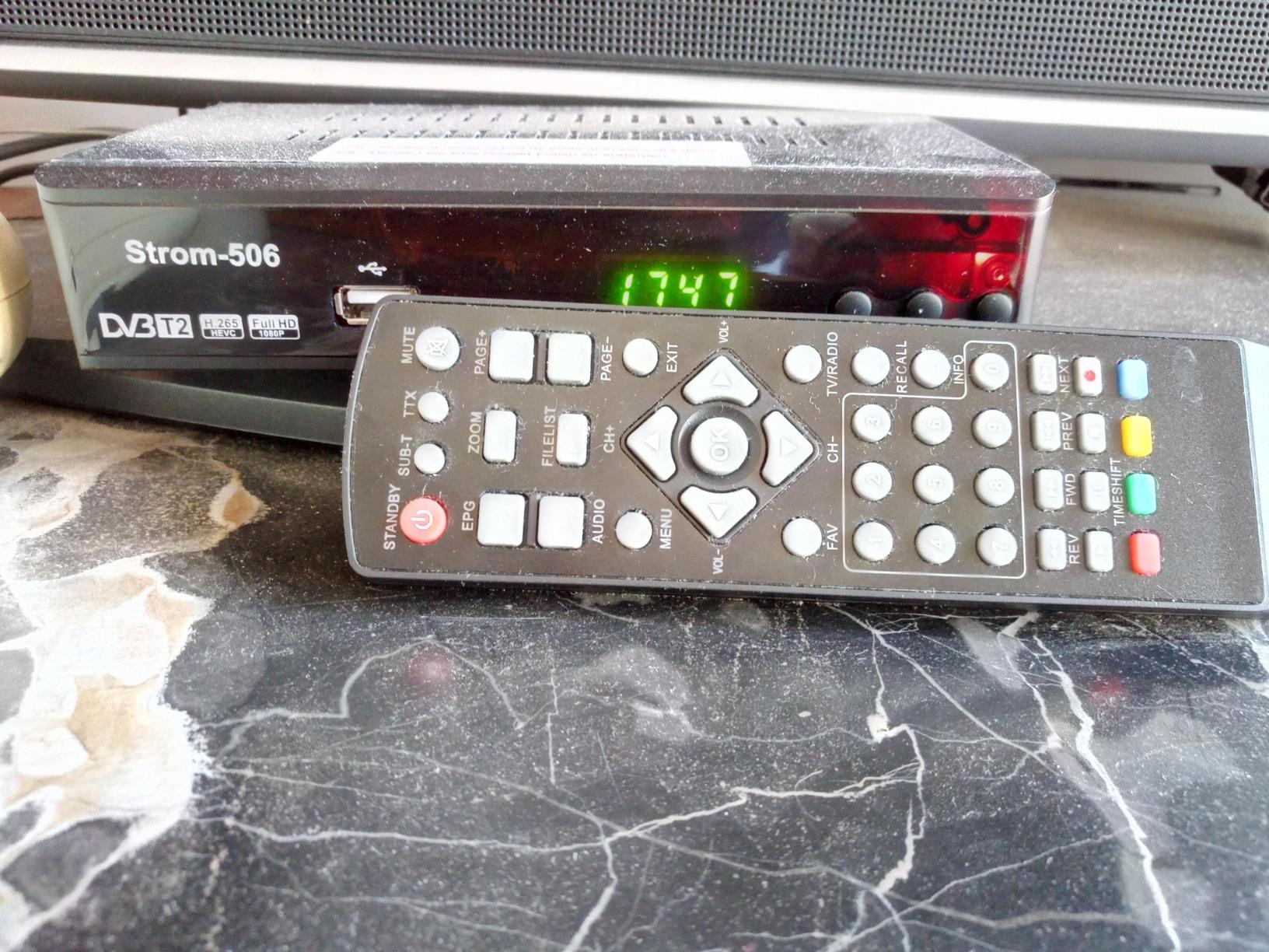Strom 506-M decoder digitale terrestre DVB-T2 Full HD nero
