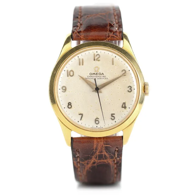 Omega Chronometer orologio oro 18 carati 38mm 1952