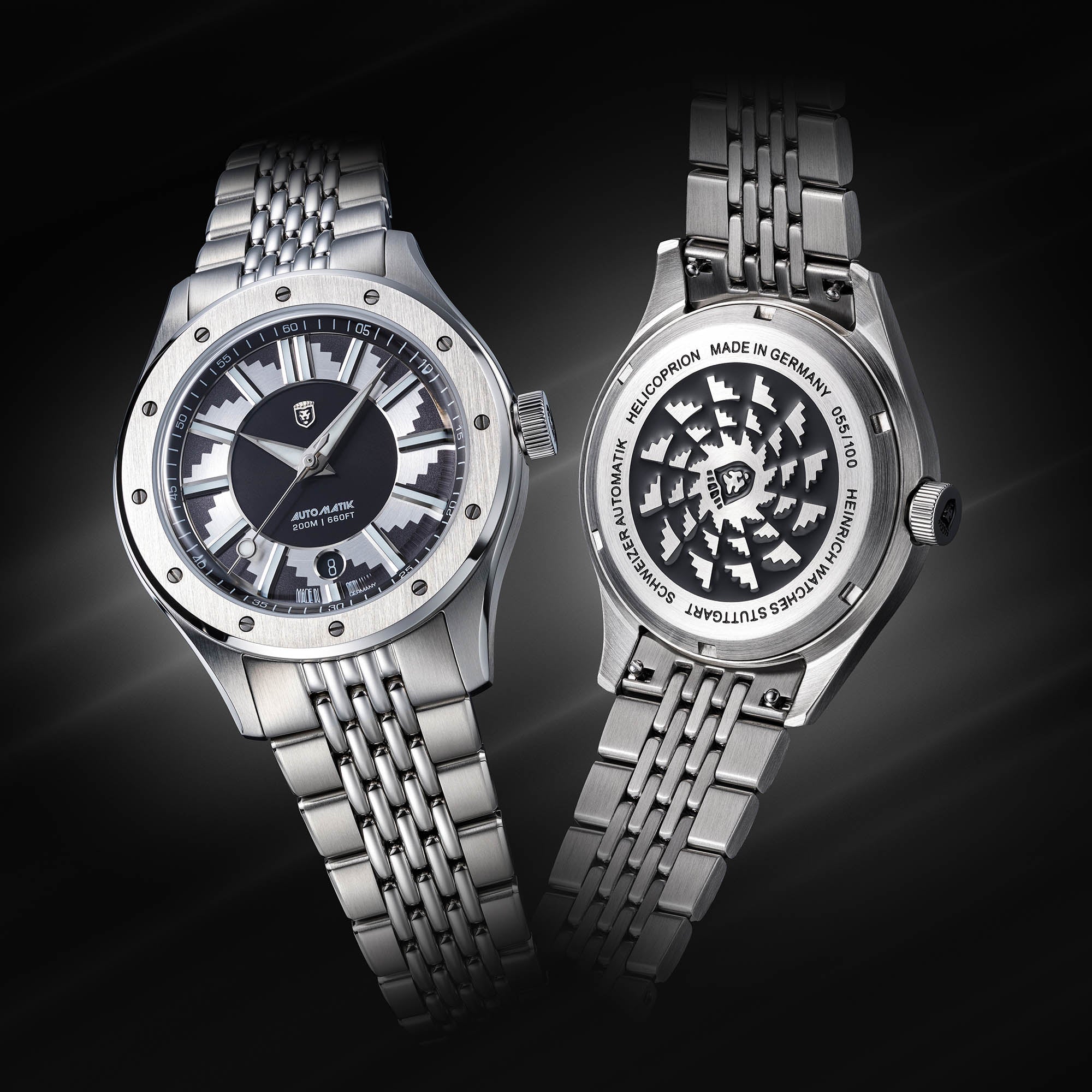 Heinrich Helicoprion orologio Buzzsaw MKII arancione