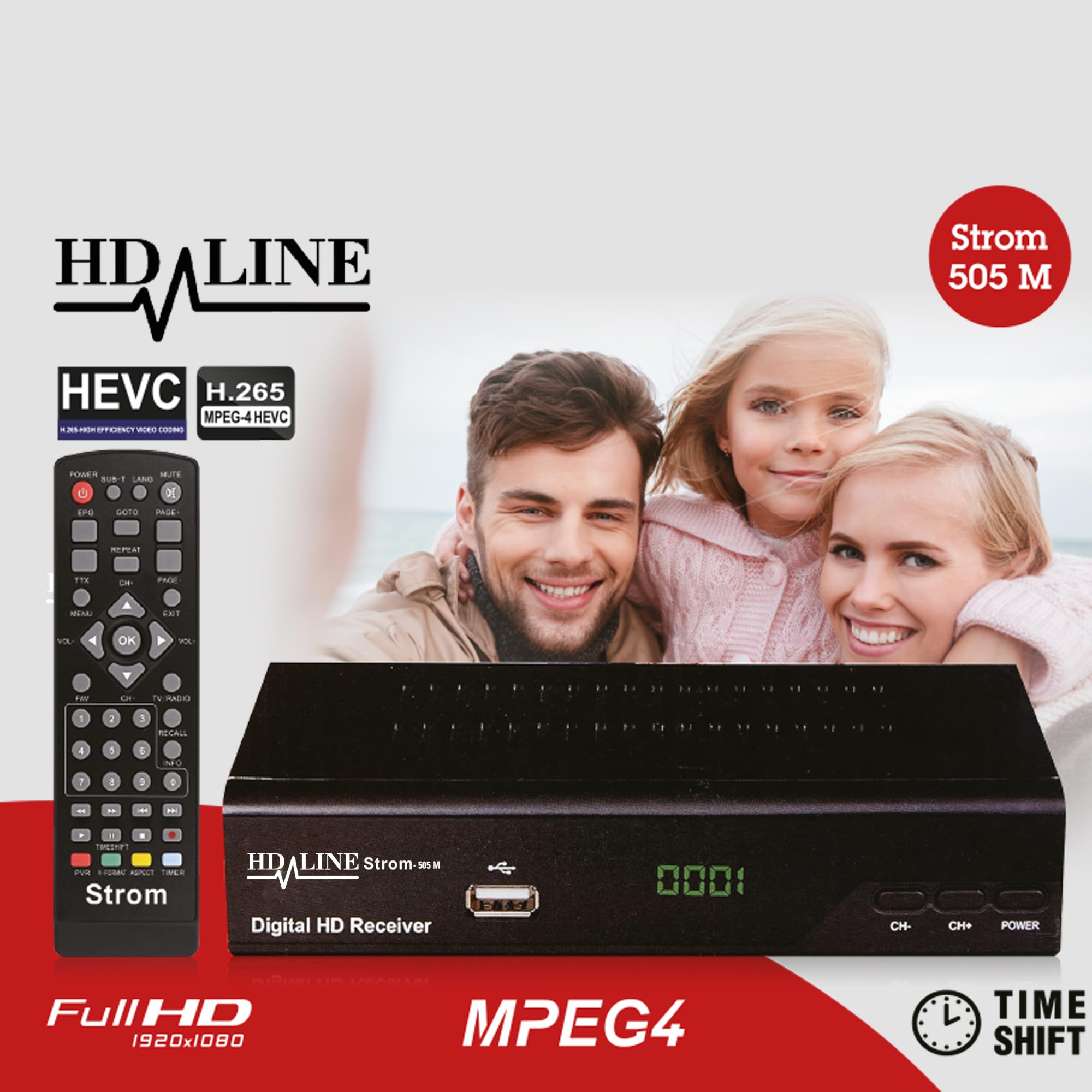 Strom 505 decoder digitale terrestre DVB-T2 HD H.265