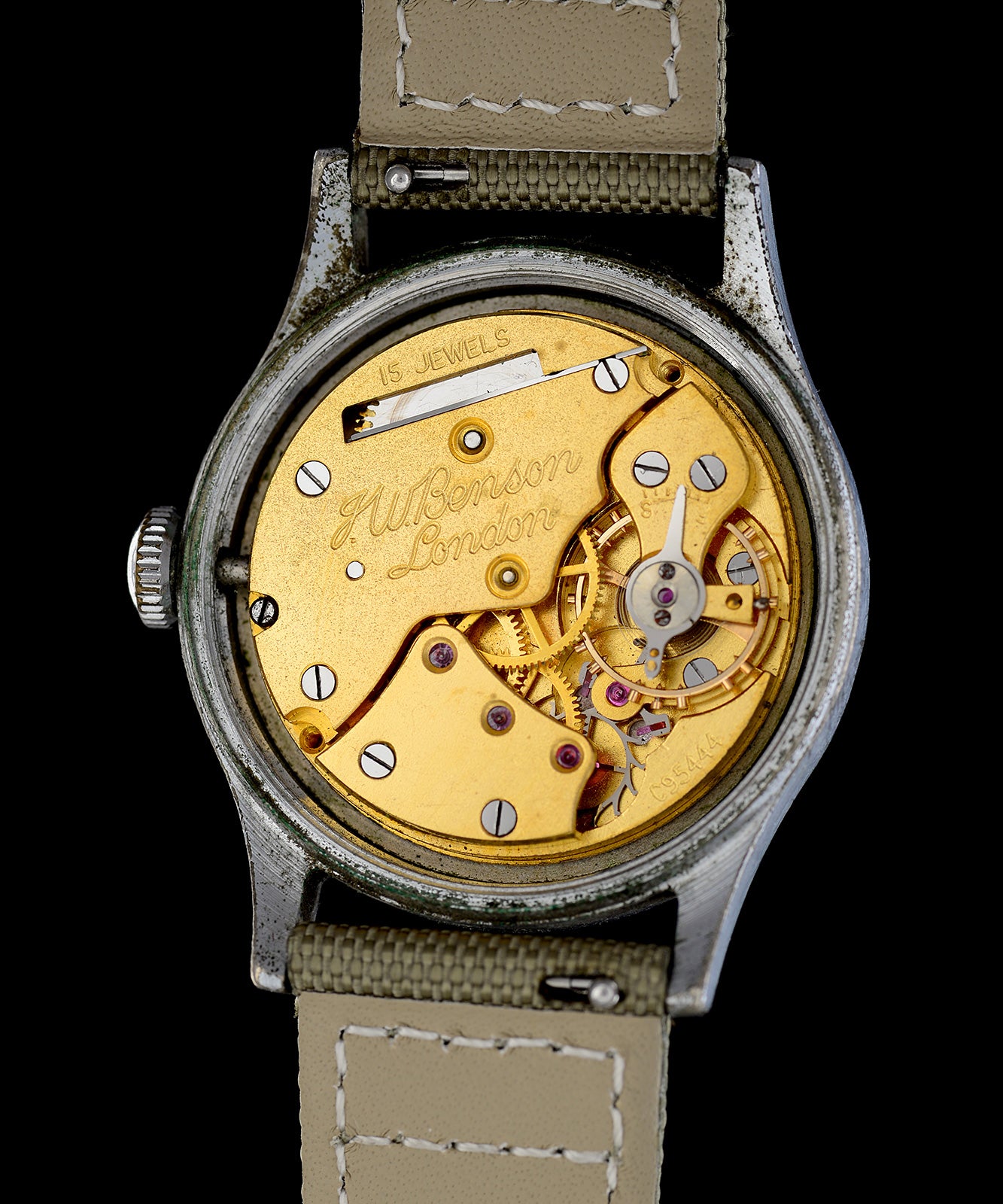 Mr Jones Watches Vintage Smiths Benson Everest orologio 33mm pelle