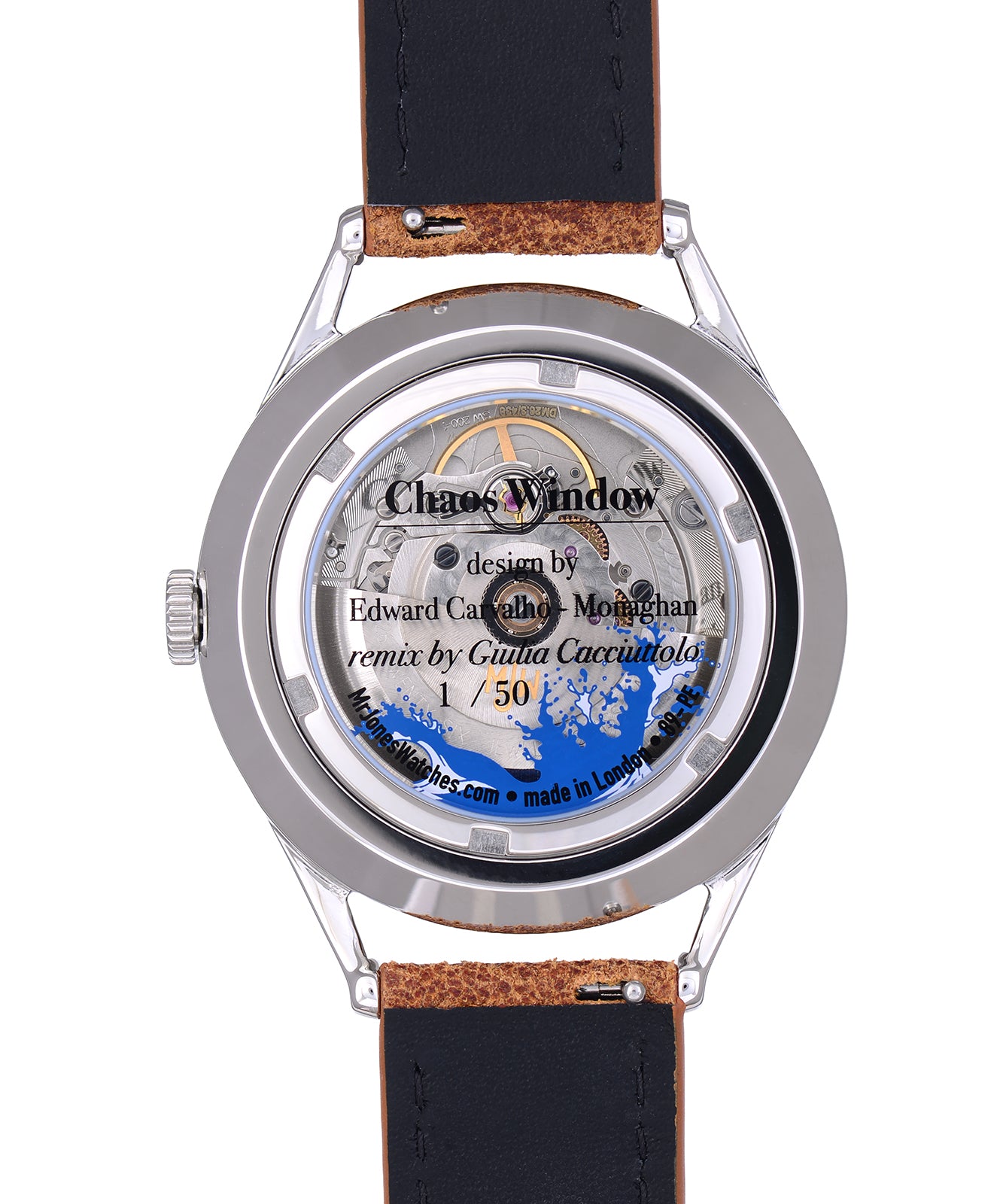 Mr Jones Chaos Window orologio meccanico dorato