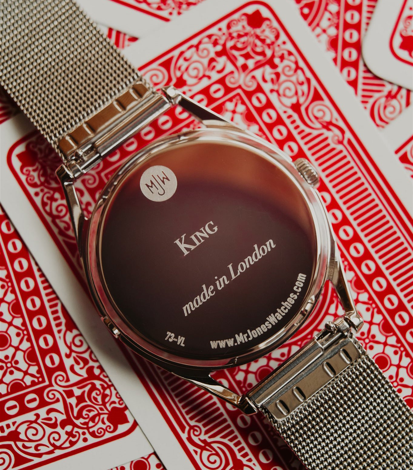 Mr Jones King orologio carte da gioco Re di Cuori