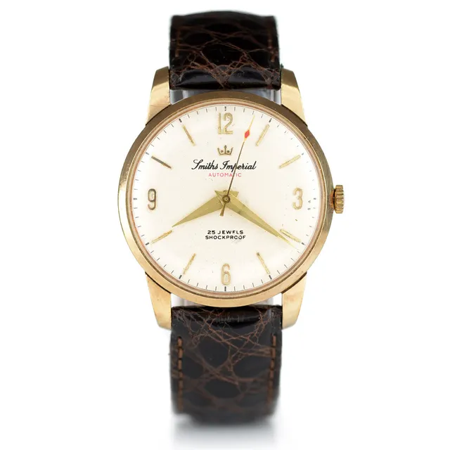 Smiths Imperial Automatic orologio vintage oro 9 carati 1961