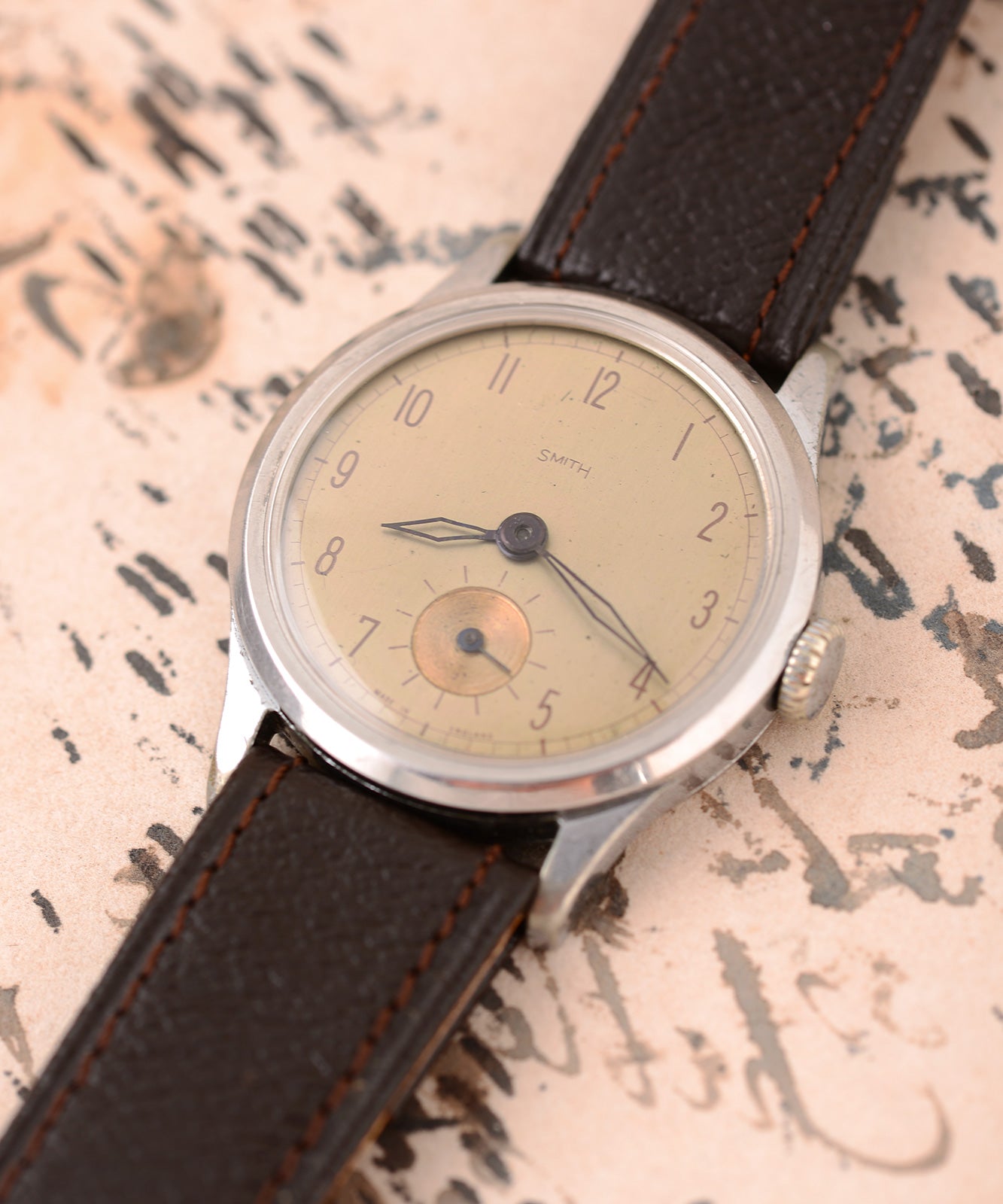 Mr Jones Watches Vintage Smith English Made 1946 orologio acciaio