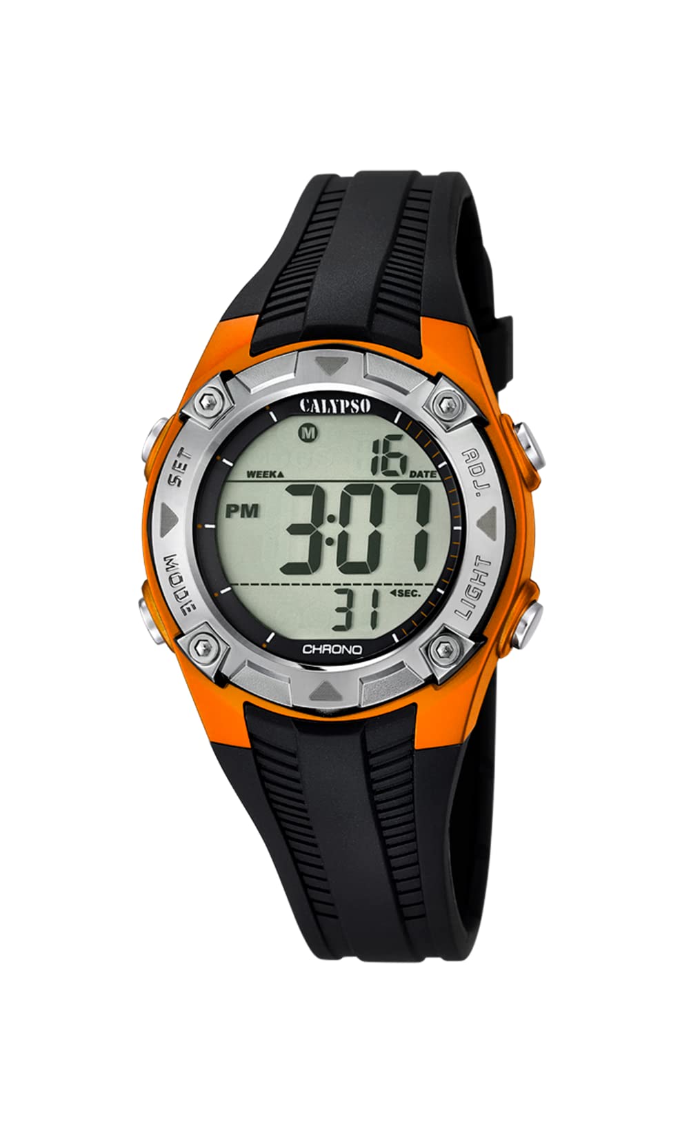Calypso Digital Crush orologio digitale bambino nero gomma 10 ATM